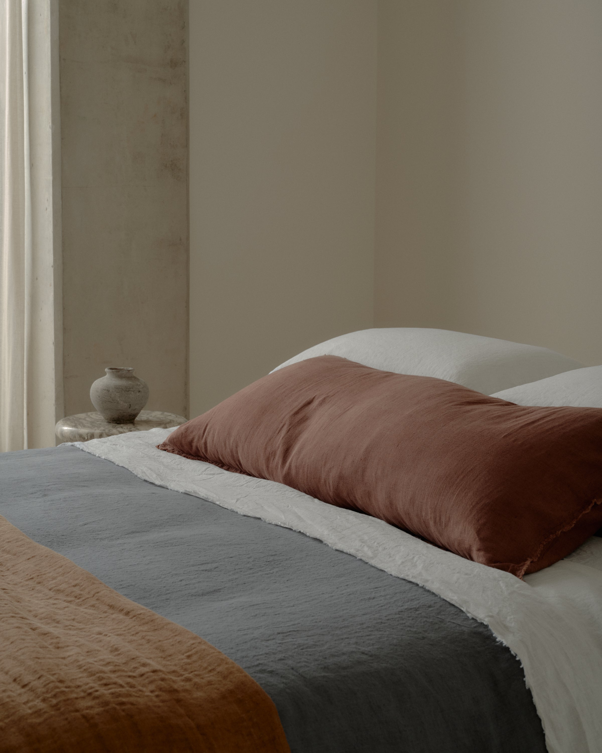 Flocca Linen Body Pillow - Moro