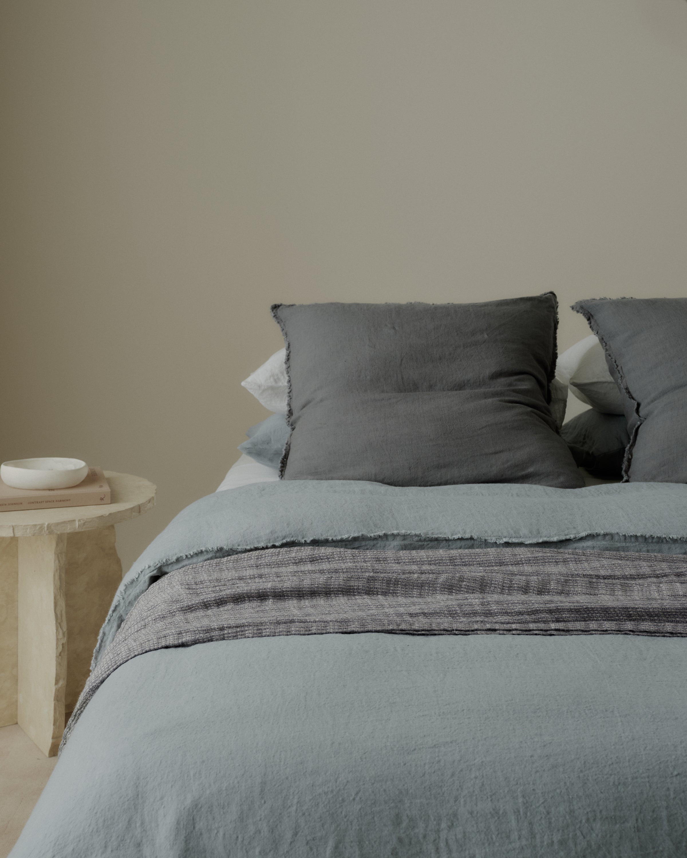 Flocca Linen Euro Pillowcase - Tempest