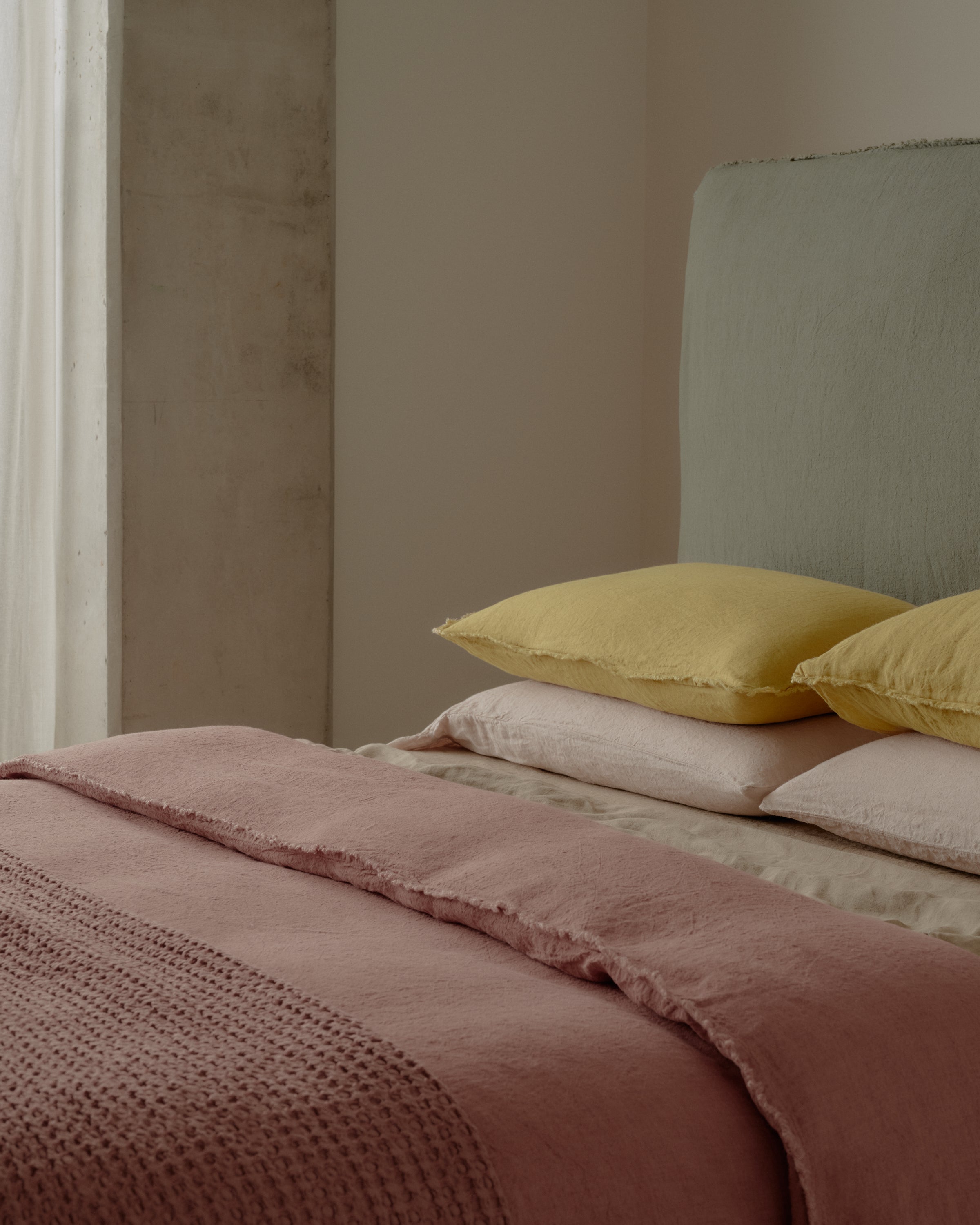 Flocca Linen Duvet Cover - Rosa
