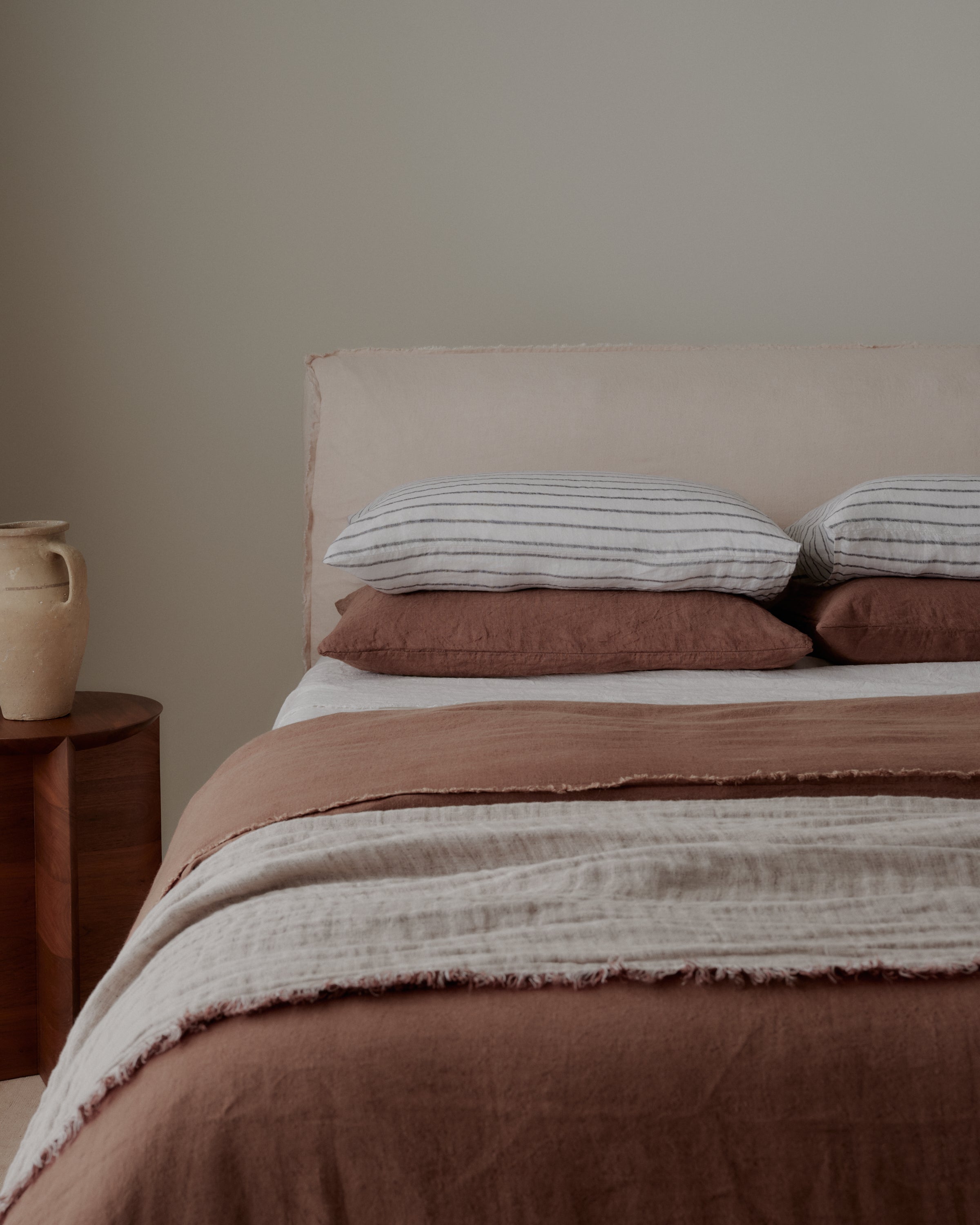 Flocca Linen Duvet Cover - Moro