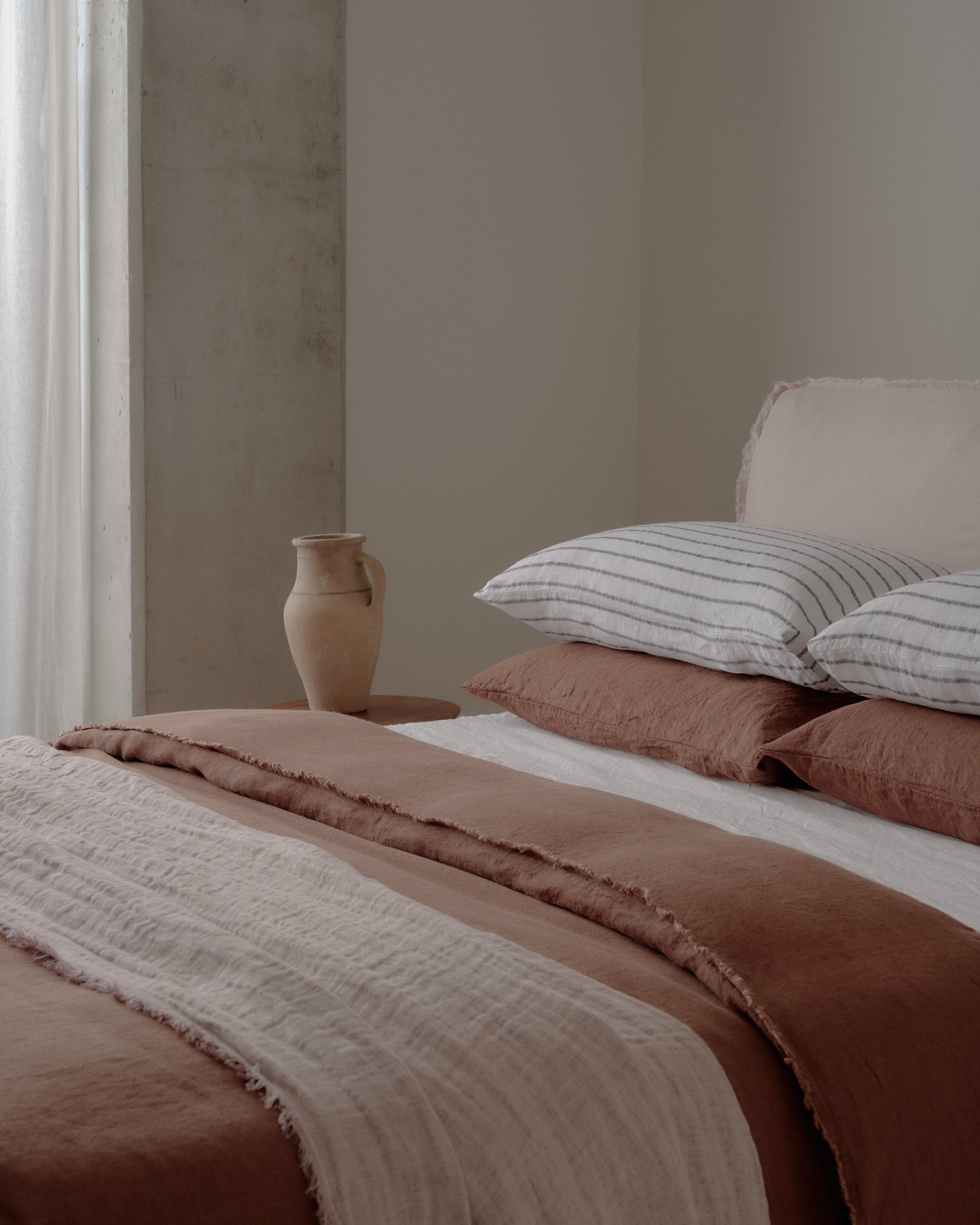 Flocca Linen Duvet Cover - Moro