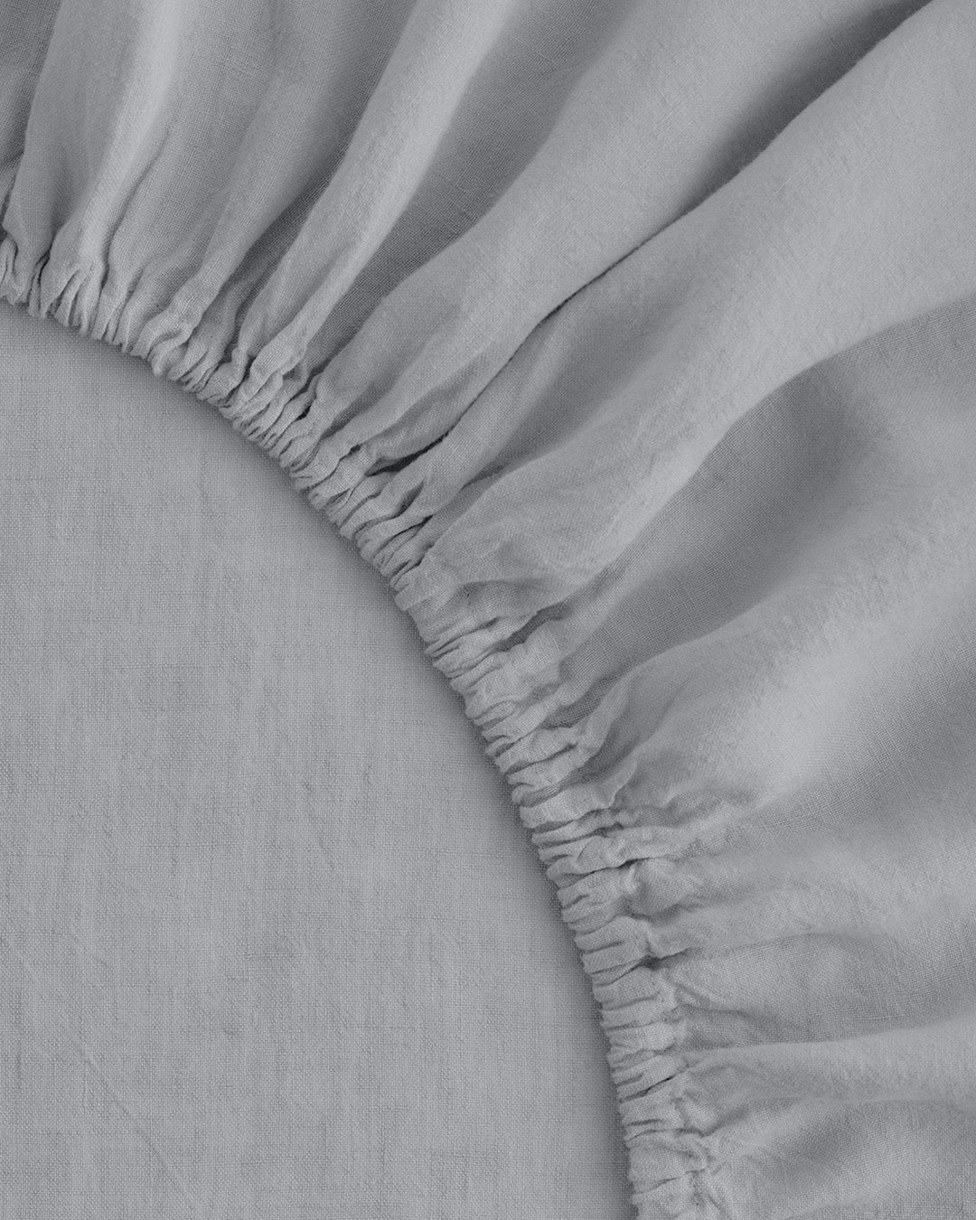 Basix Linen Fitted Sheet - Fog