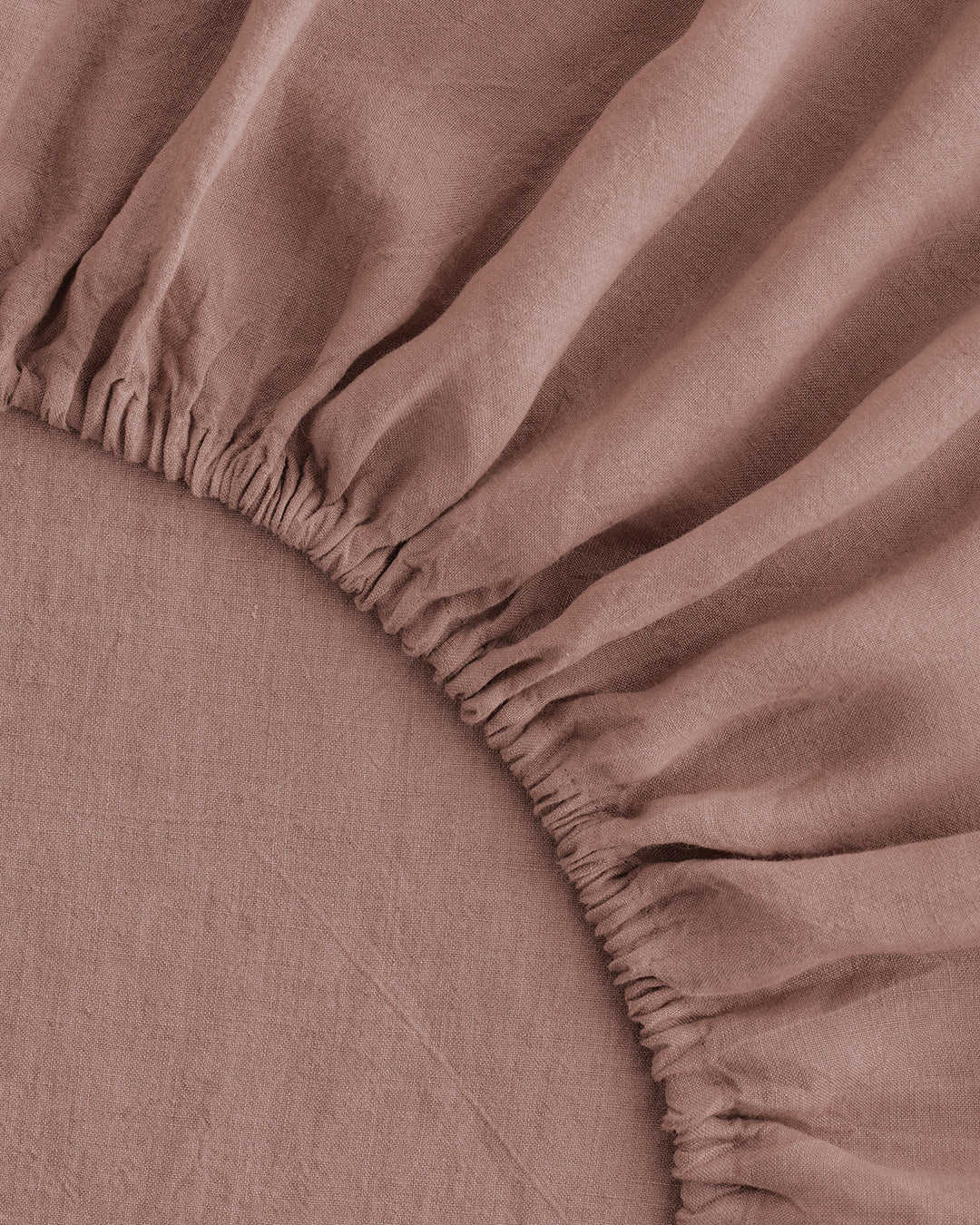 Basix Linen Fitted Sheet - Rosa
