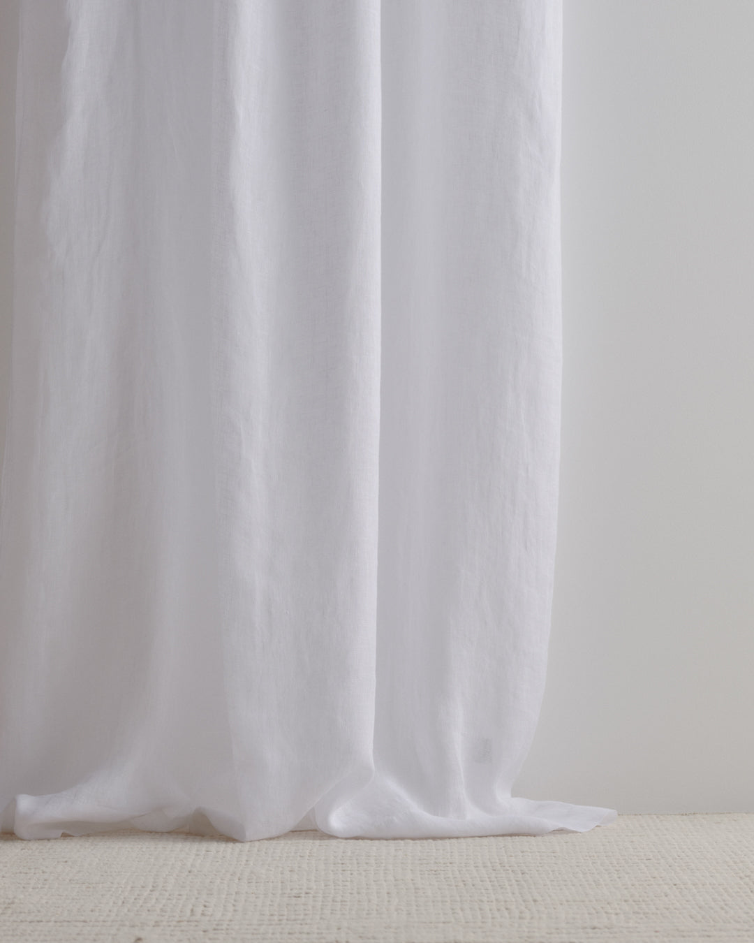 Linen Curtains | Antique White Sheer