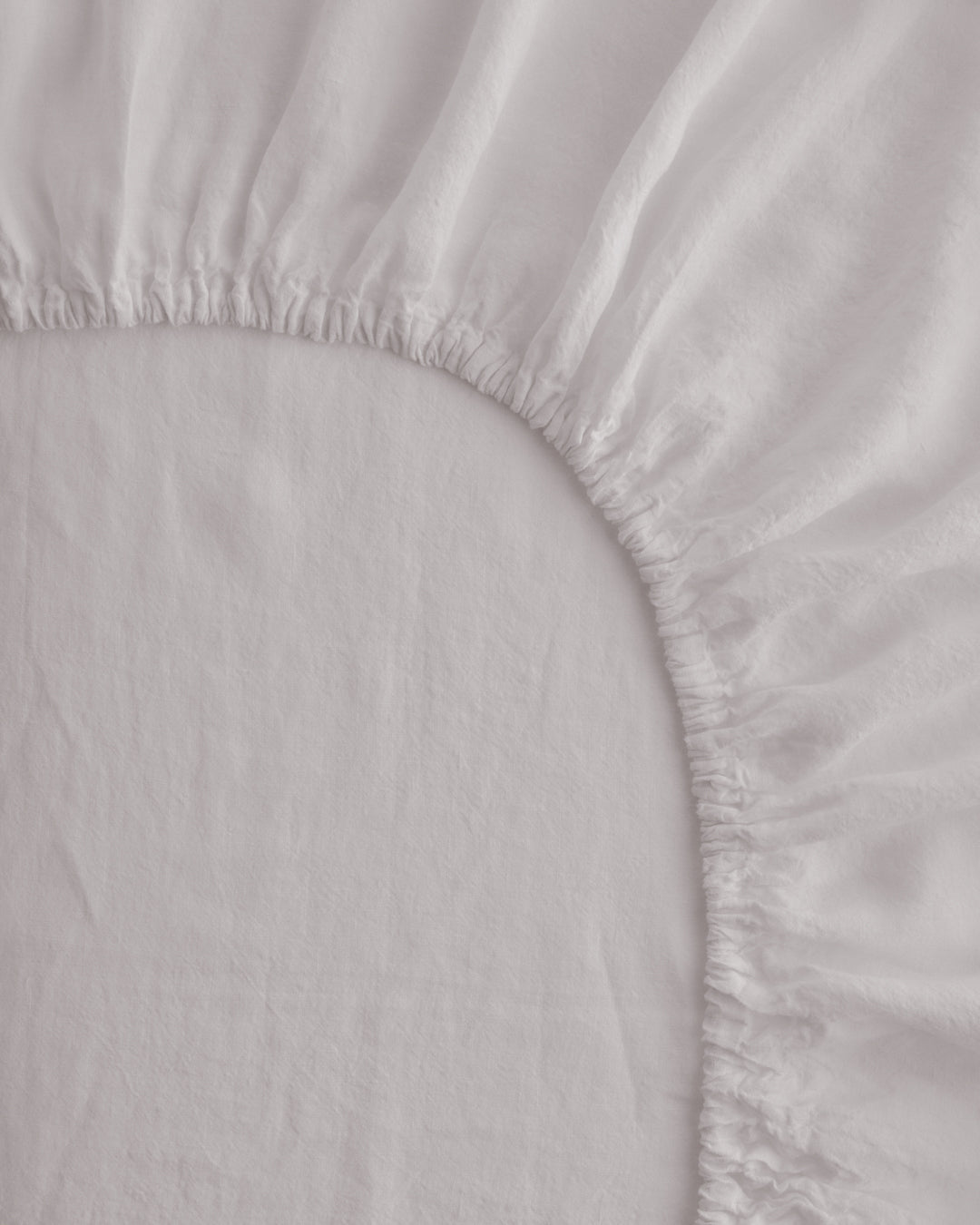 Linen Fitted Sheet | Antique White
