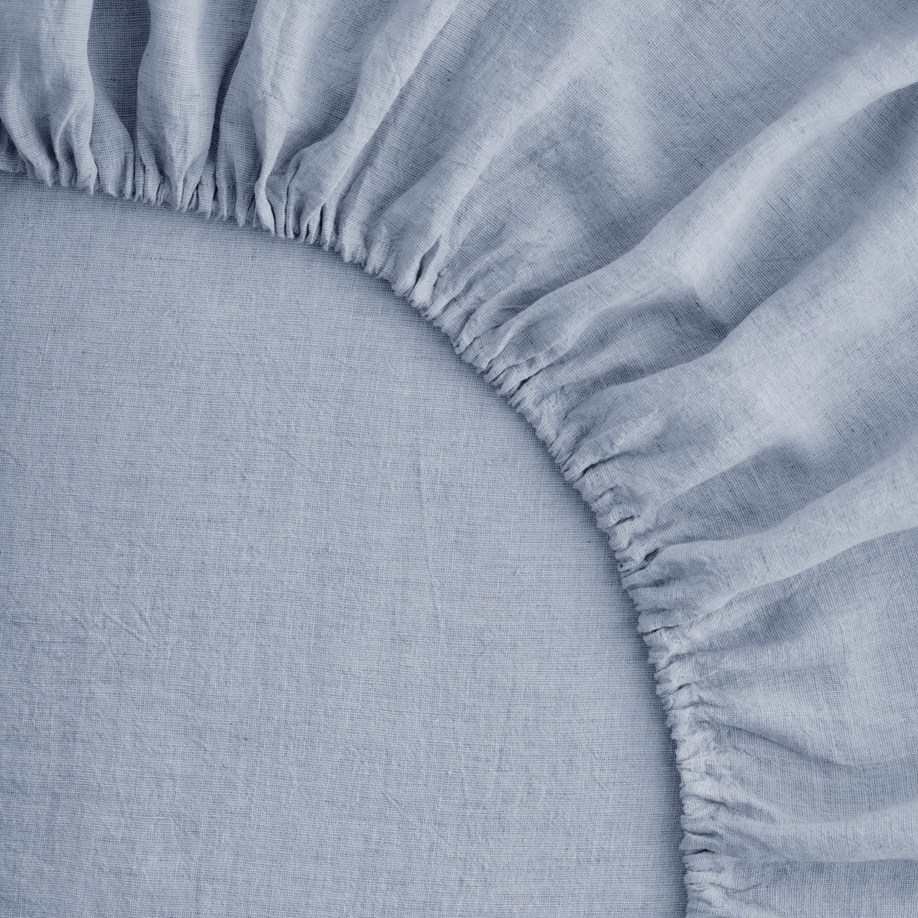 Basix Linen Fitted Sheet - Azzura