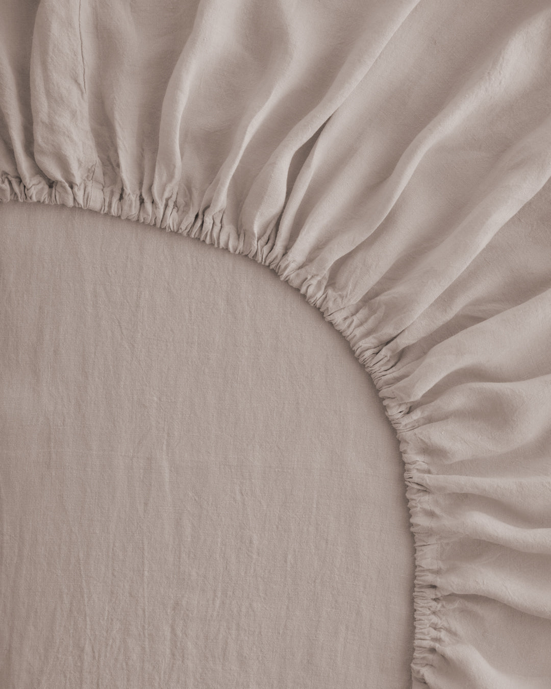 Linen Fitted Sheet | Earthy Pink