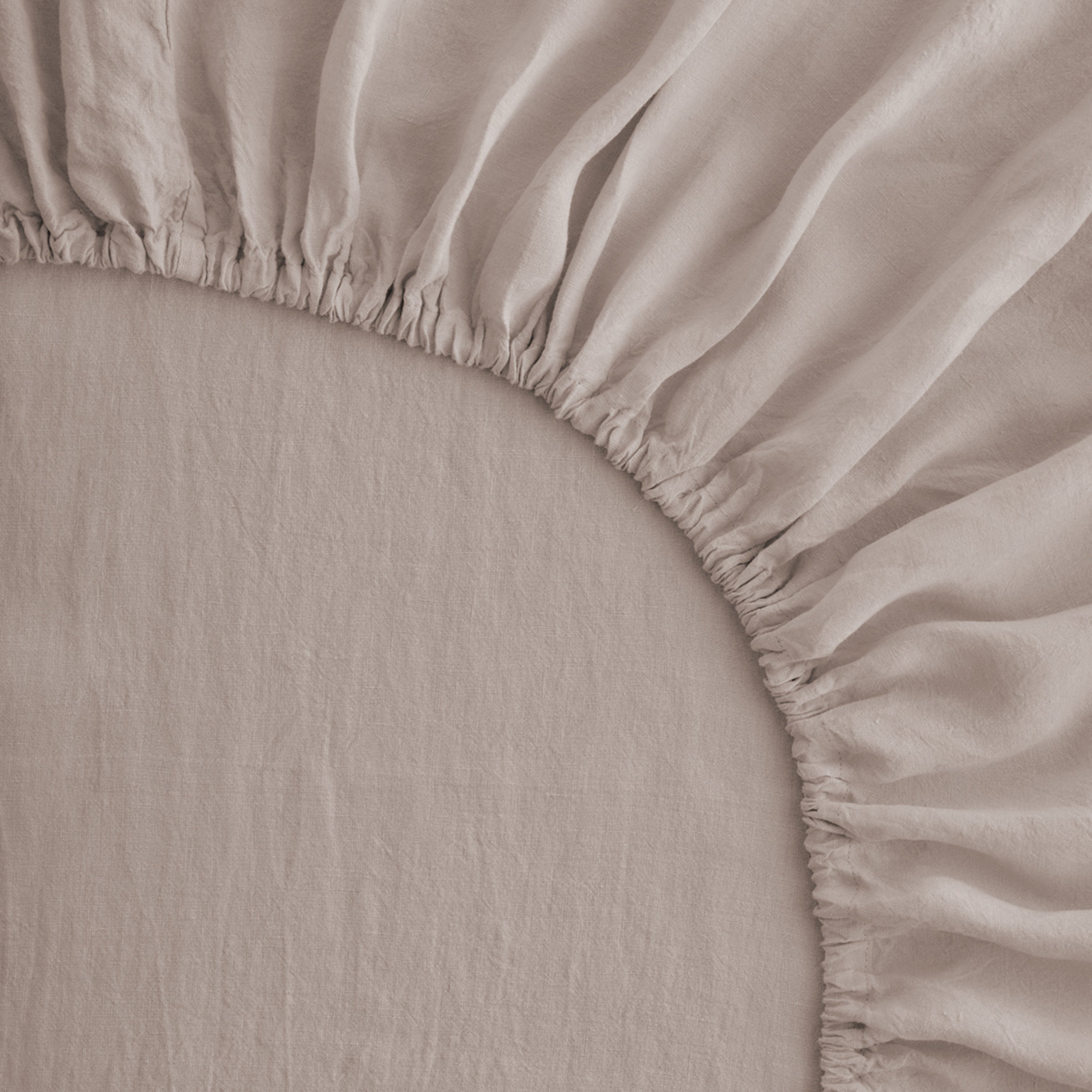 Basix Linen Fitted Sheet - Floss