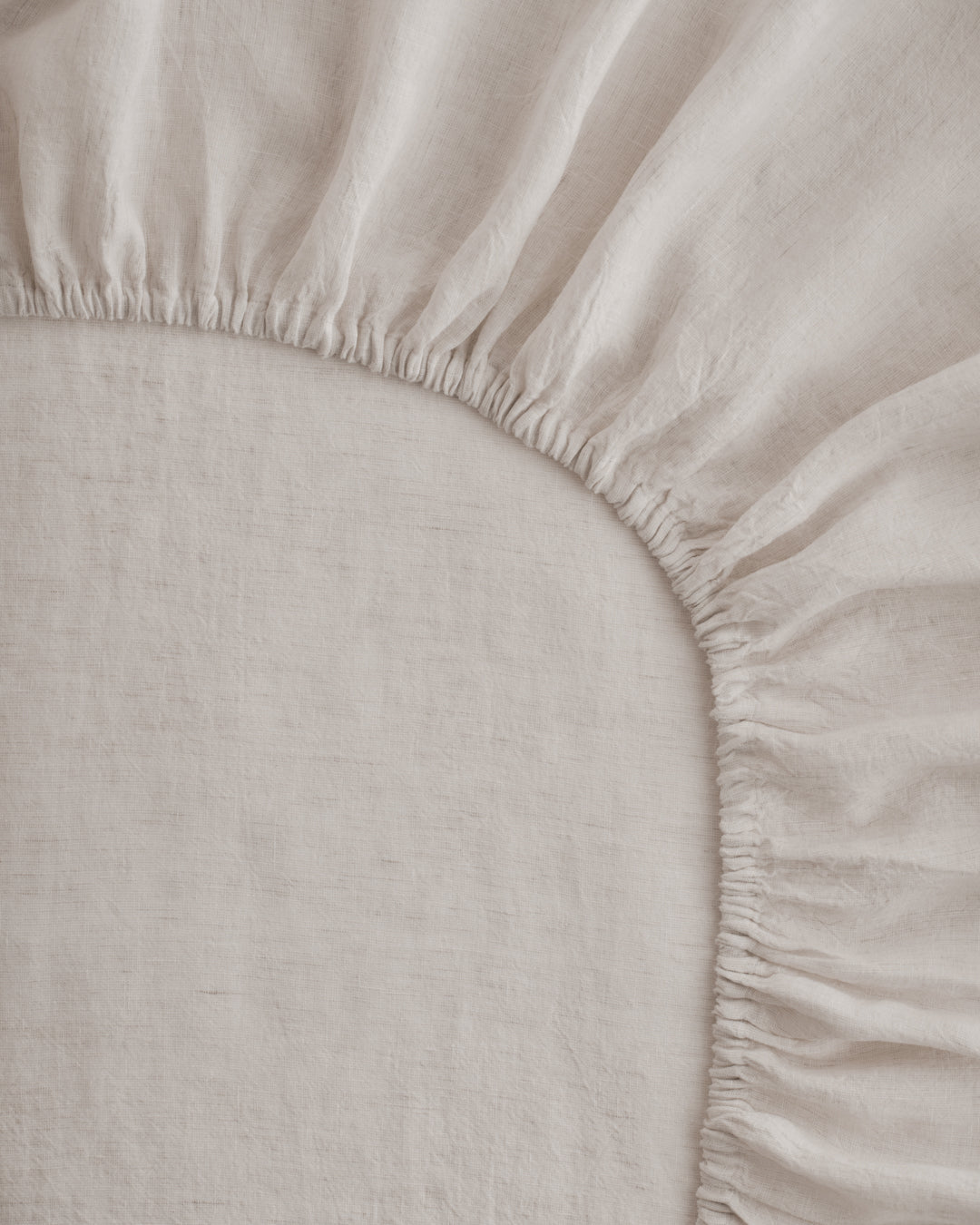 Linen Fitted Sheet | Pale Stone