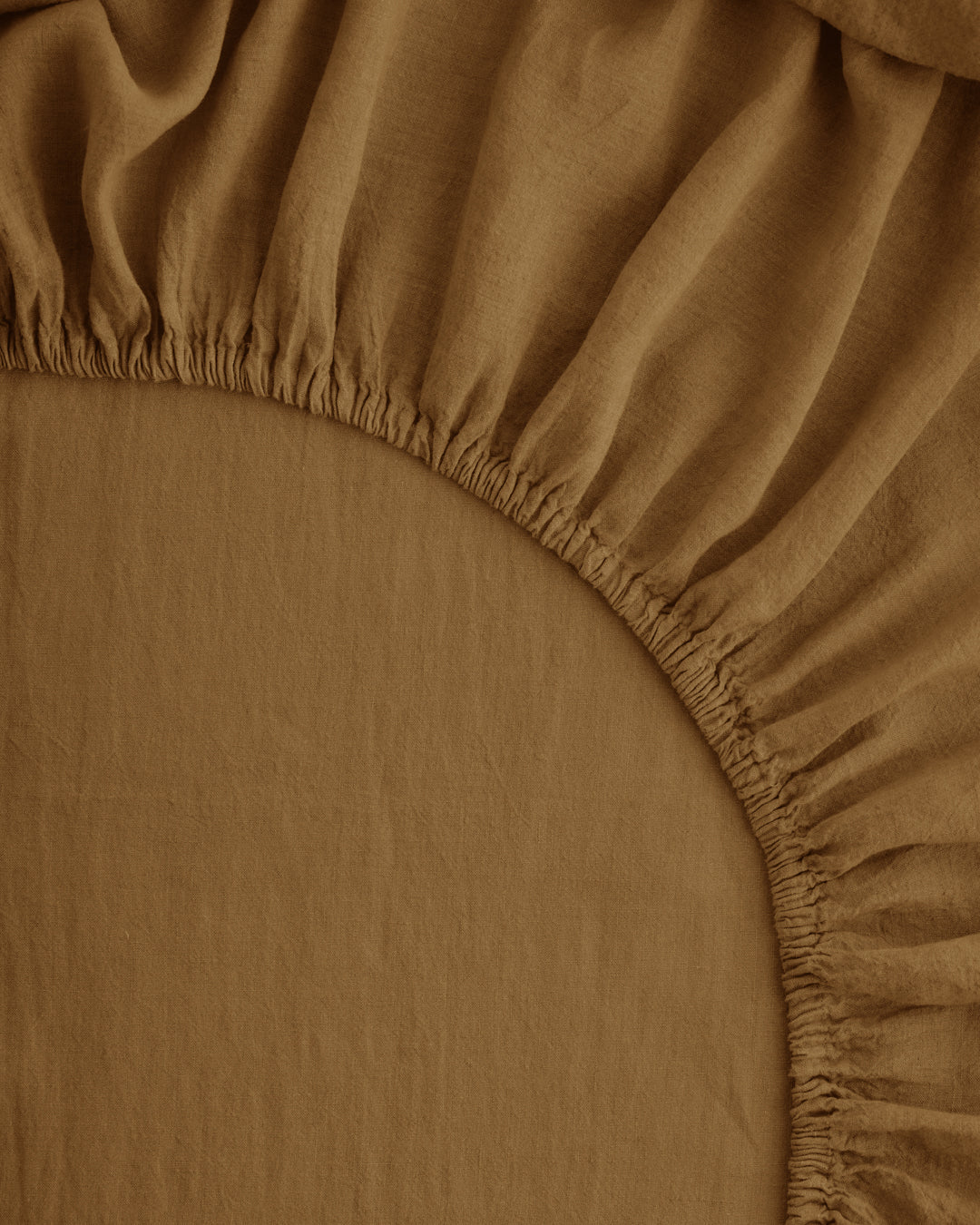 Linen Fitted Sheet | Earthy Rust