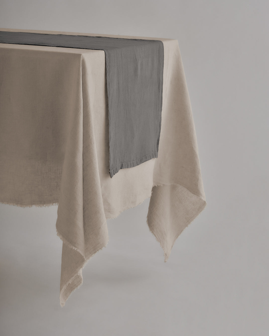 Linen Table Runner | Charcoal Grey