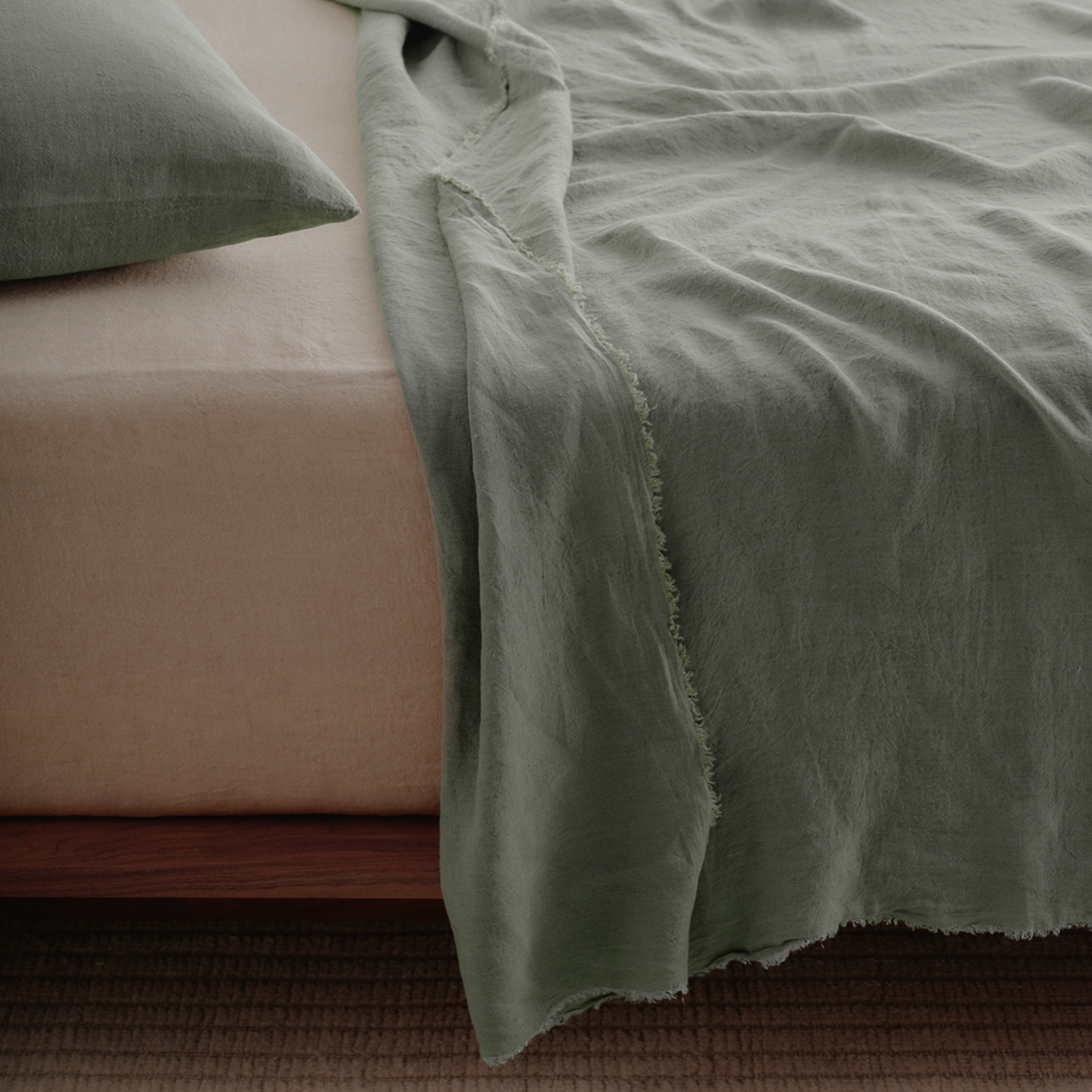 Flocca Linen Flat Sheet - Mare