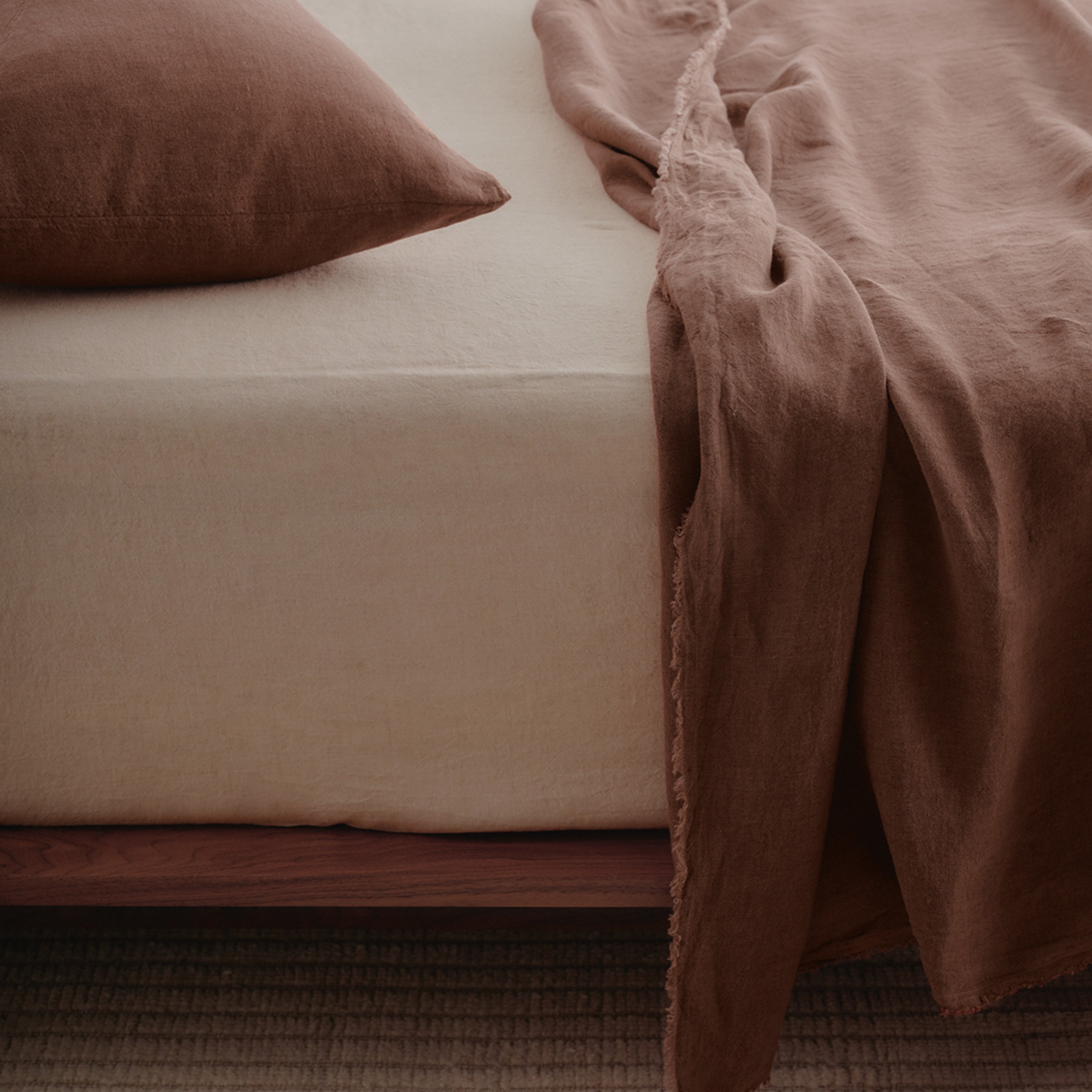 Flocca Linen Flat Sheet - Moro