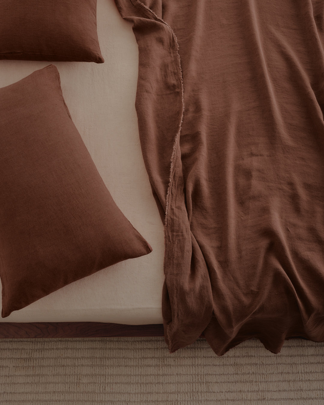 Basix Linen Pillowcase | Muted Mulberry