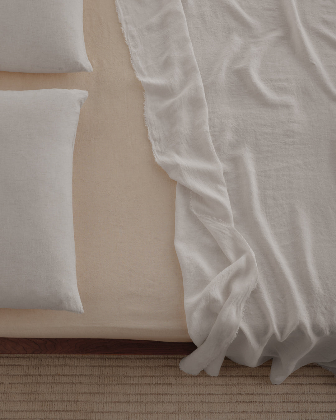 Linen Flat Sheet | Pale Stone