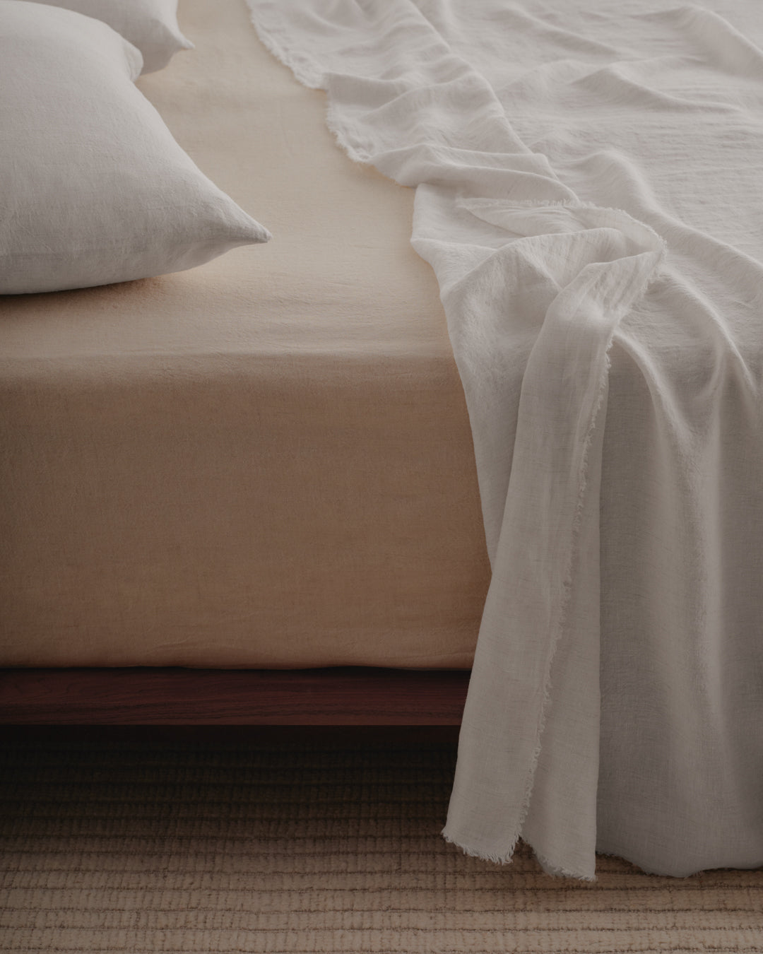 Basix Linen Pillowcase | Pale Stone