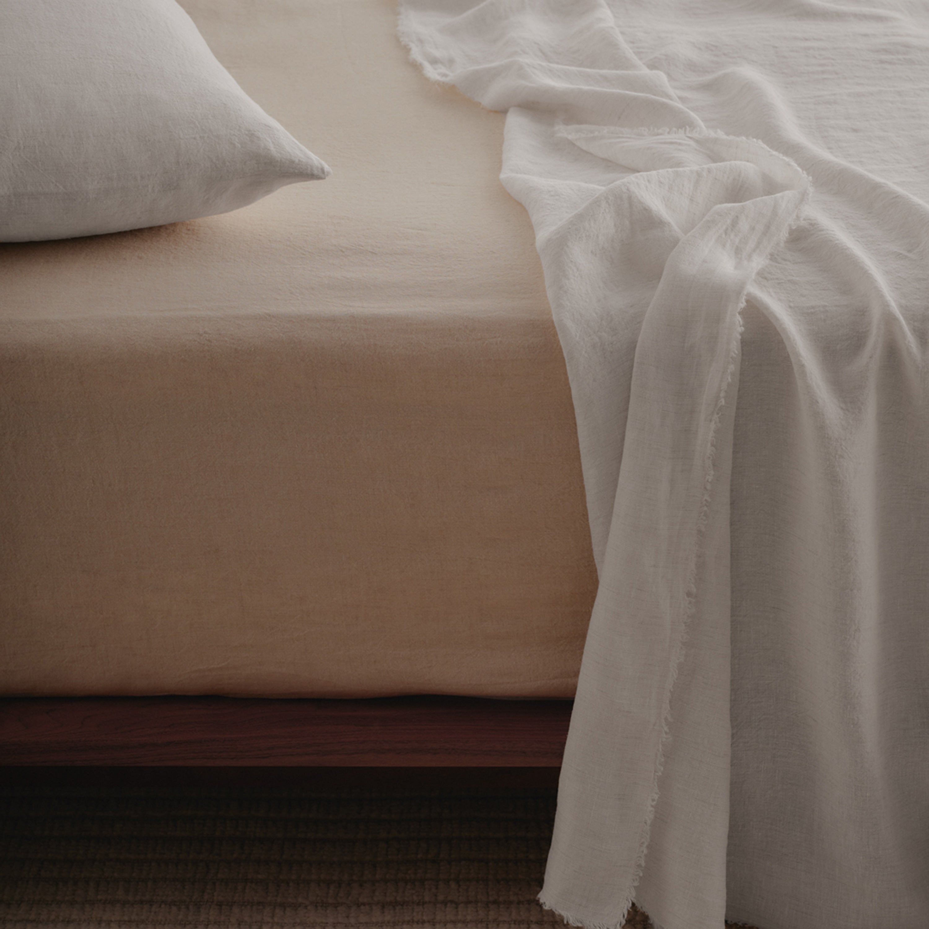 Flocca Linen Flat Sheet - Petra