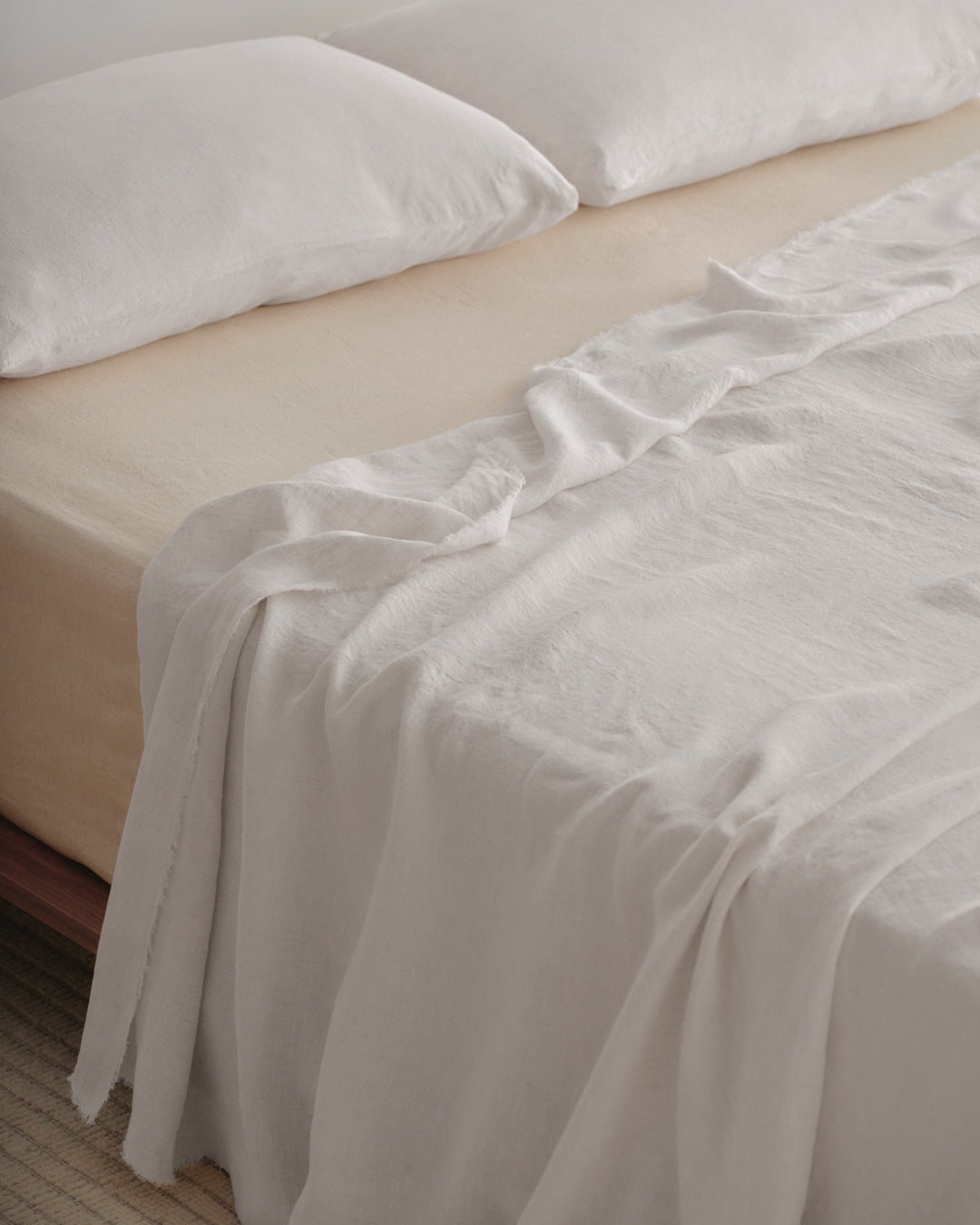 Basix Linen Pillowcase | Pale Stone