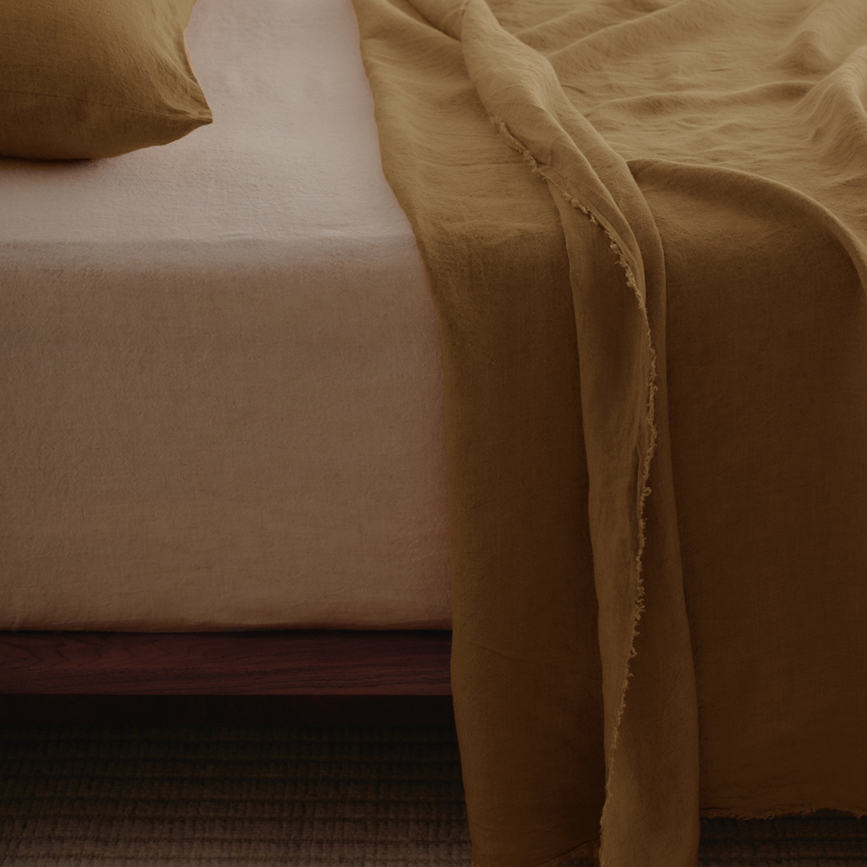 Flocca Linen Flat Sheet - Russo