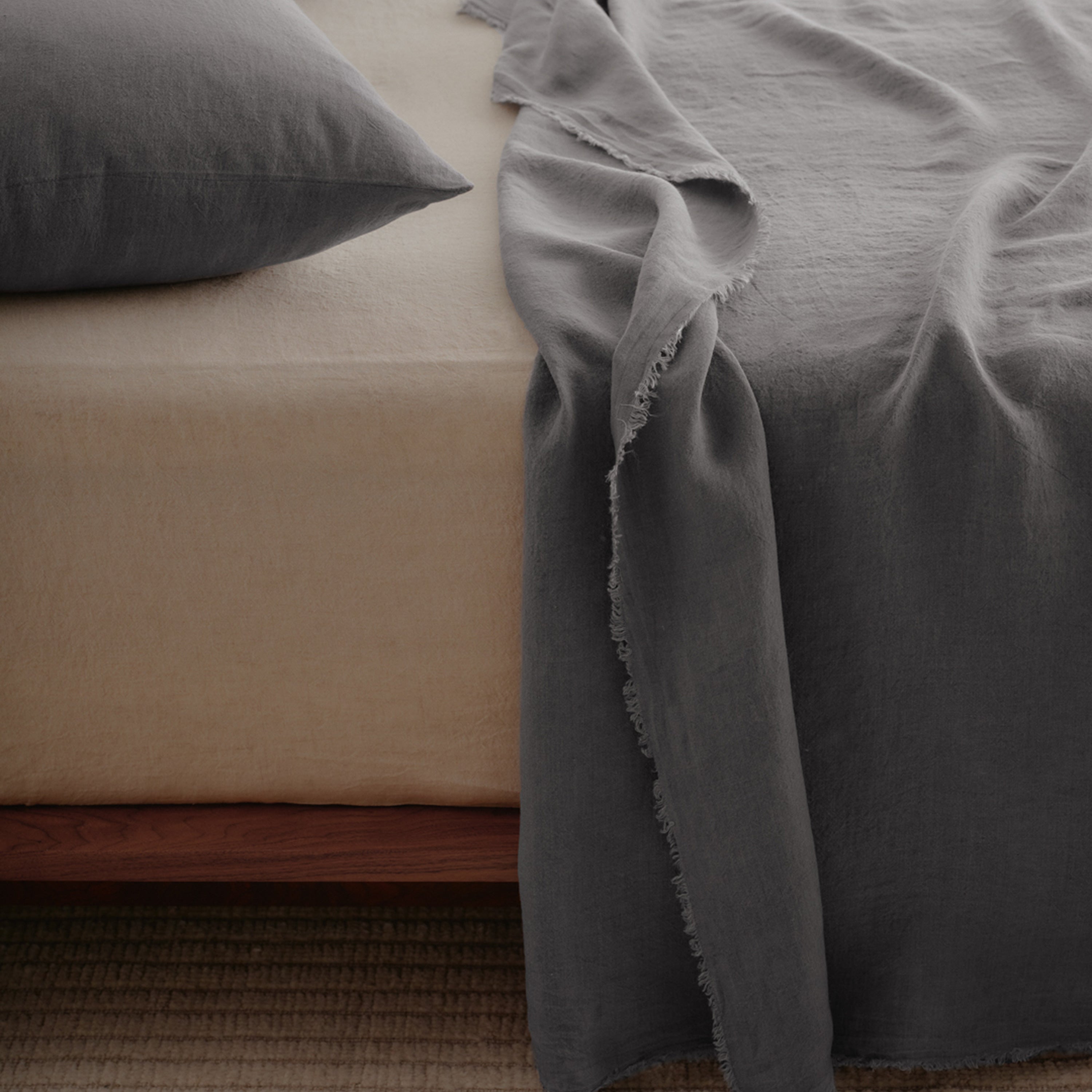 Flocca Linen Flat Sheet - Tempest