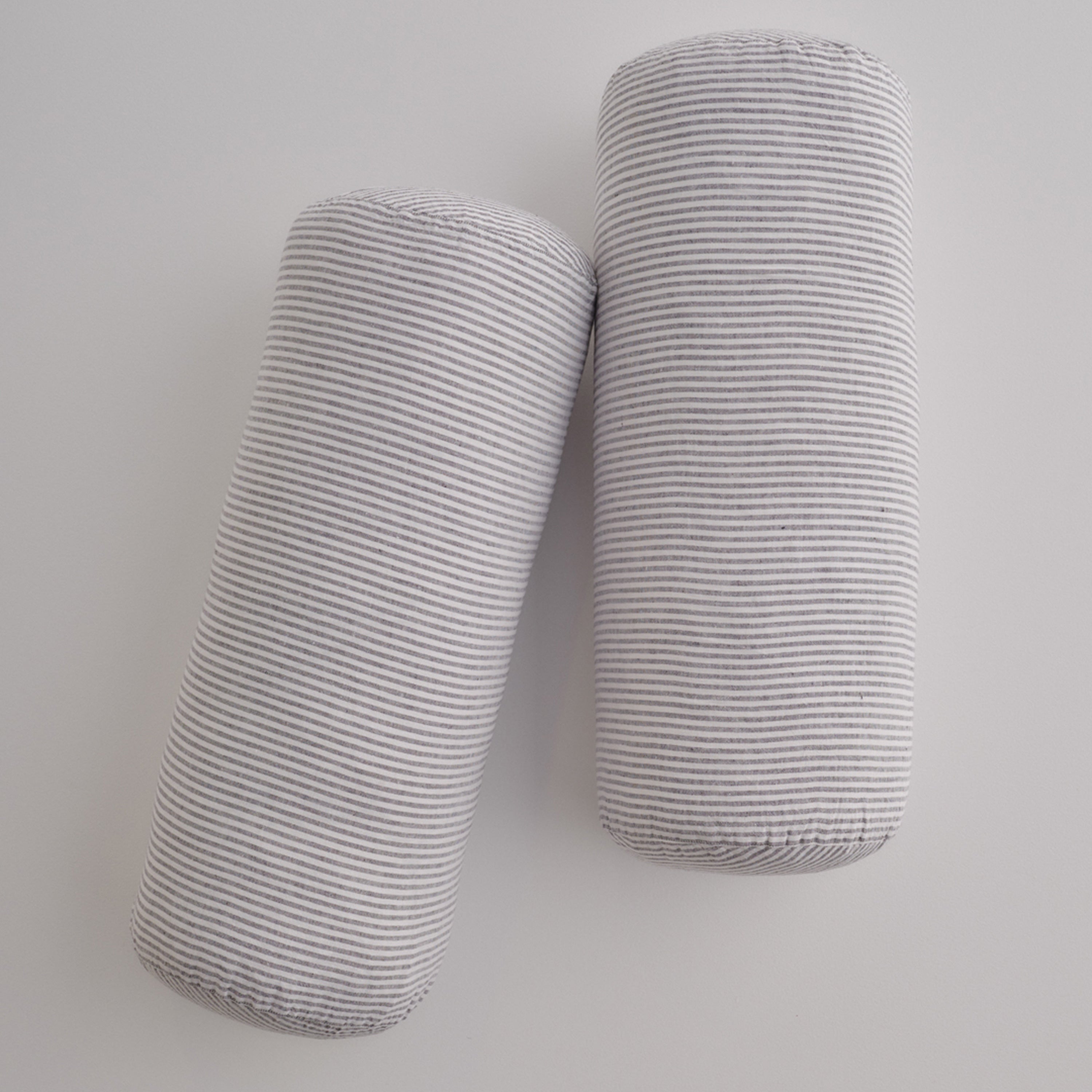 Basix Linen Bolster Cushion - Ayrton/Nox