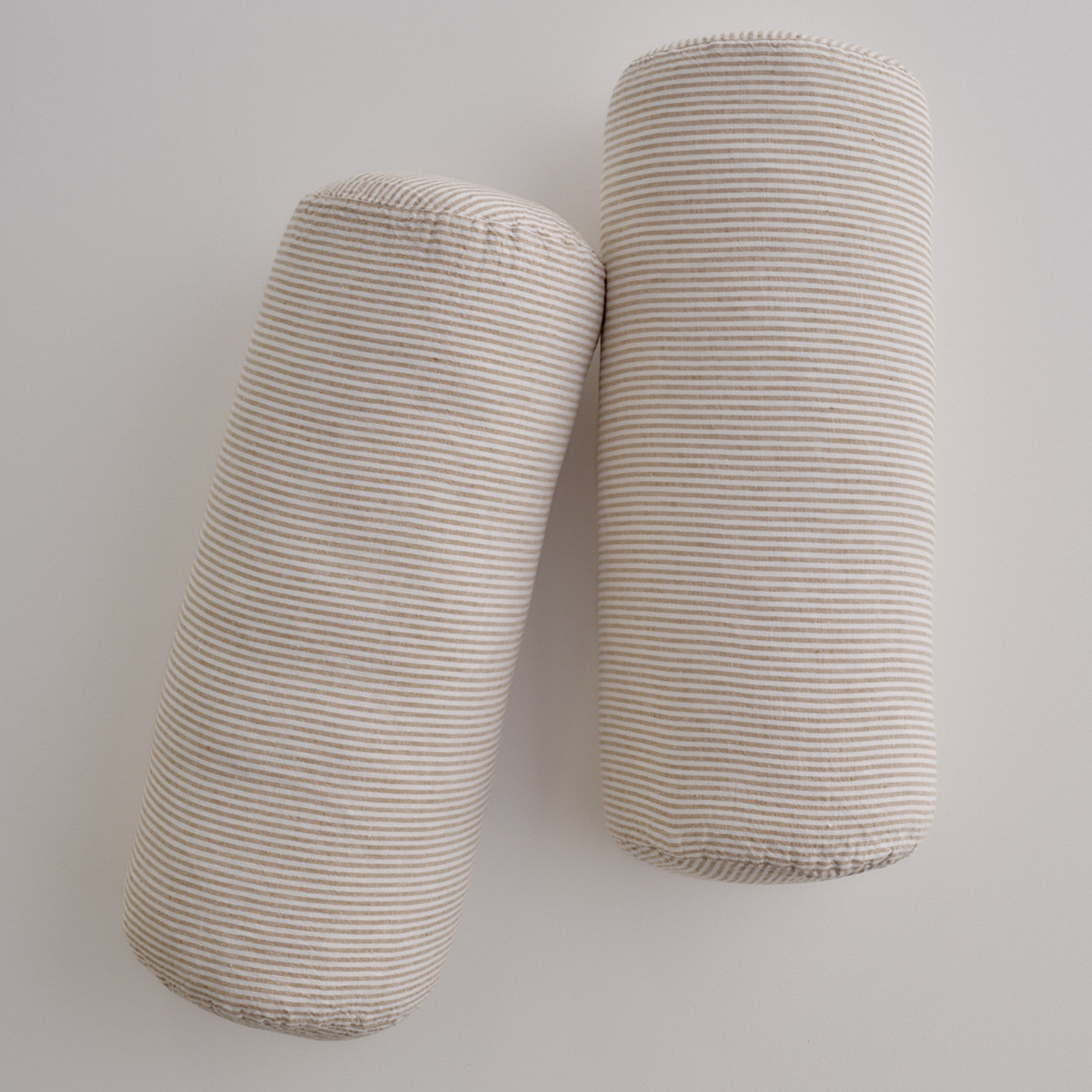 Basix Linen Bolster Cushion - Ayrton/Russo