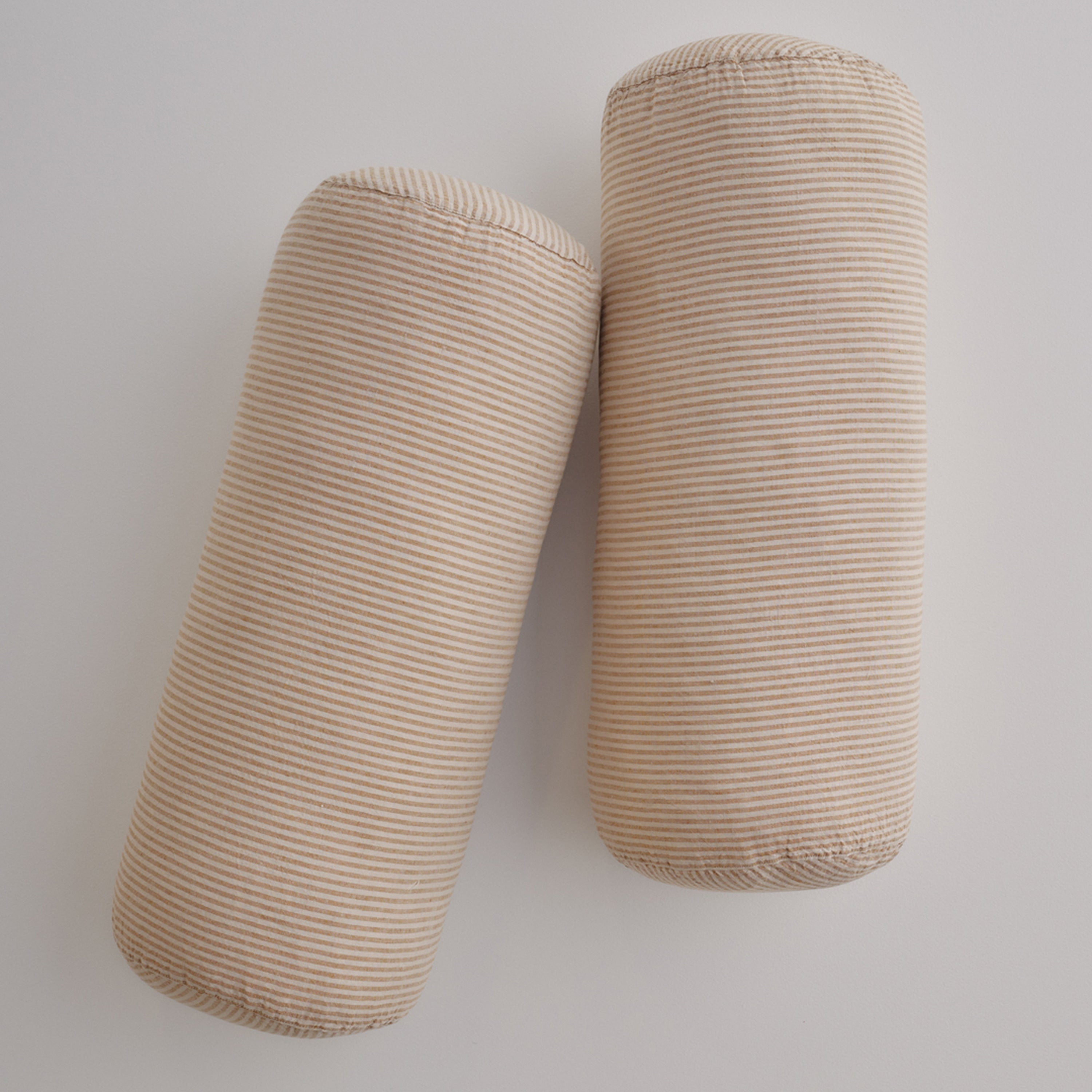 Basix Linen Bolster Cushion - Brun/Sable