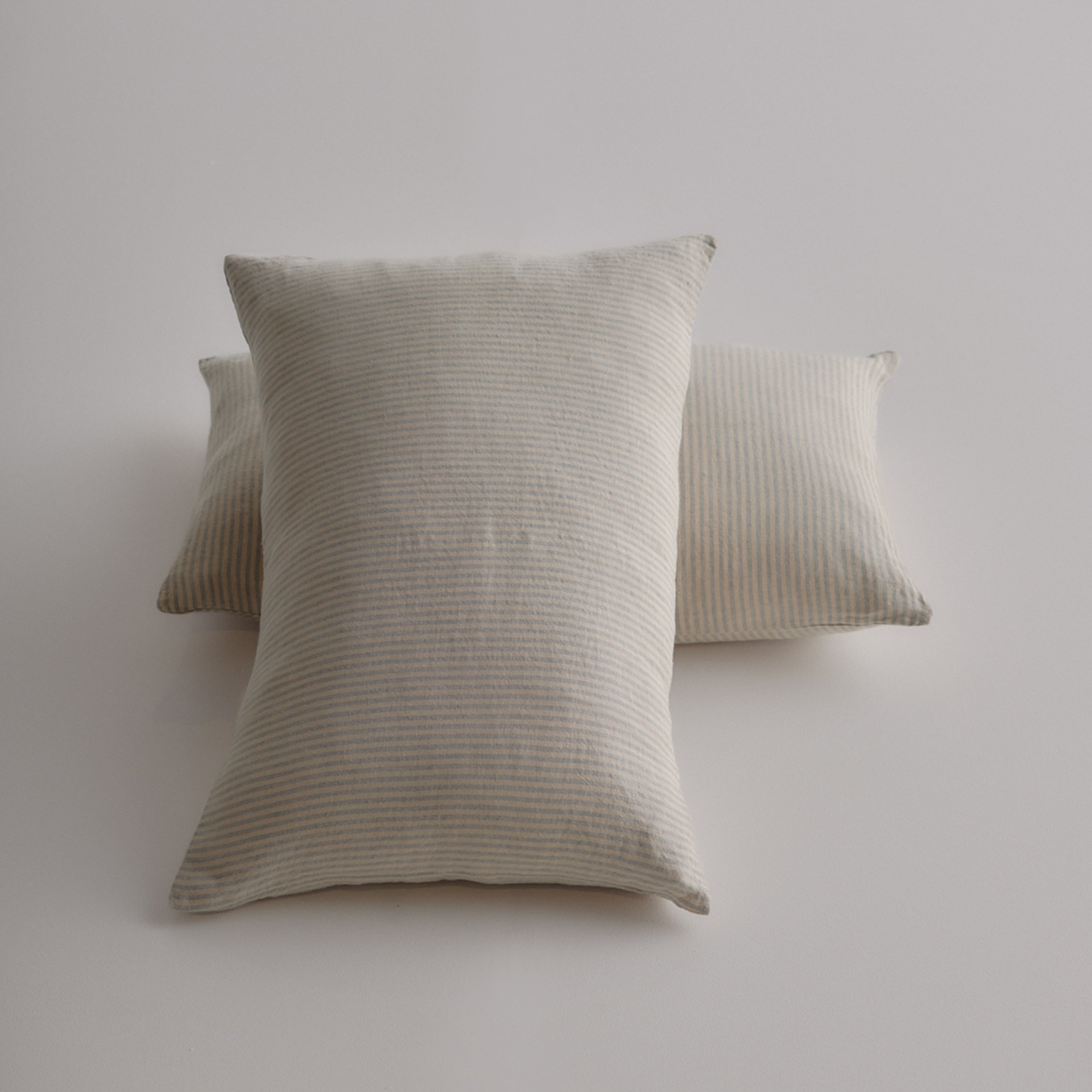 Basix Stripe Linen Cushion - Roy/Sable