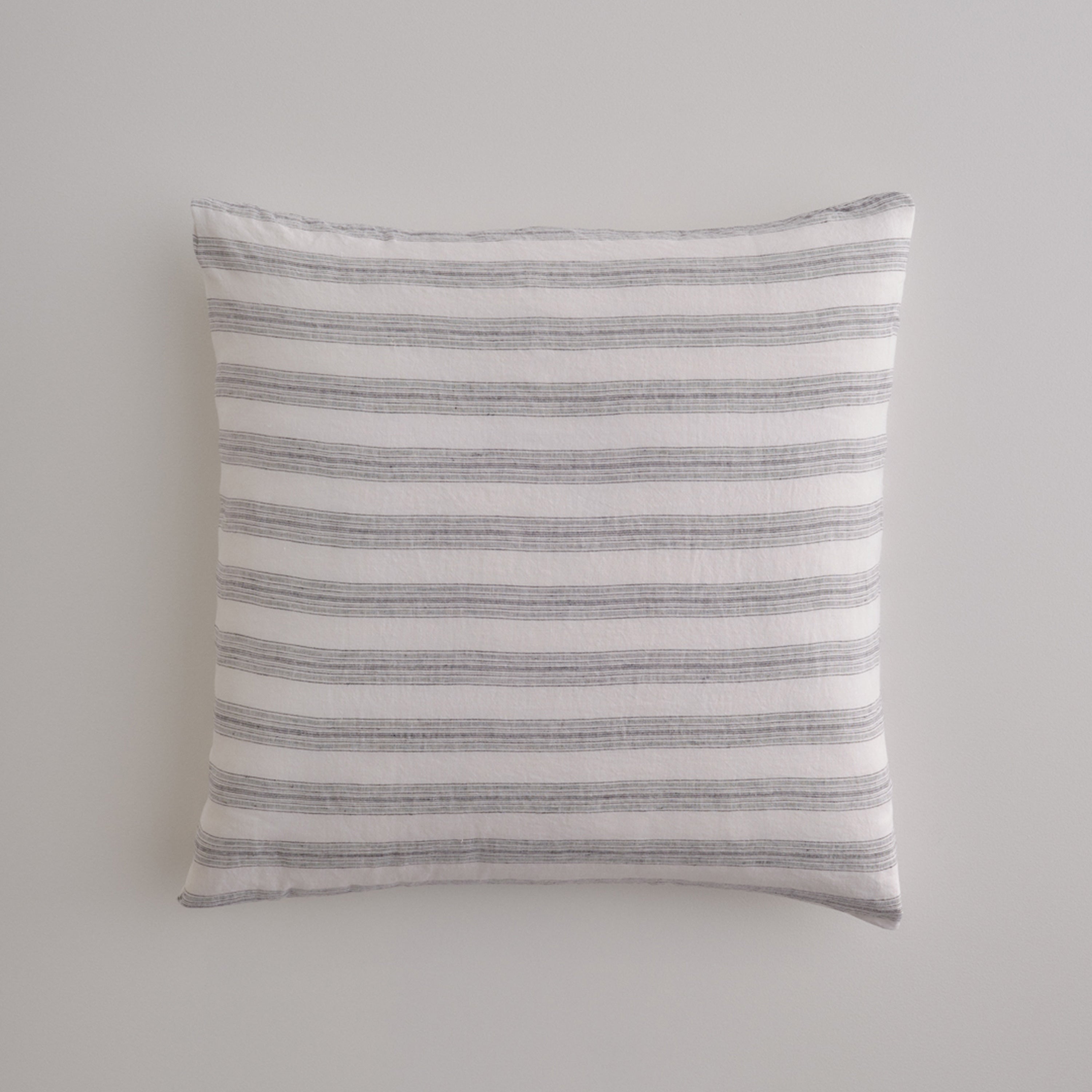 Basix Linen Stripe Euro Pillowcase - Ayrton/Nox