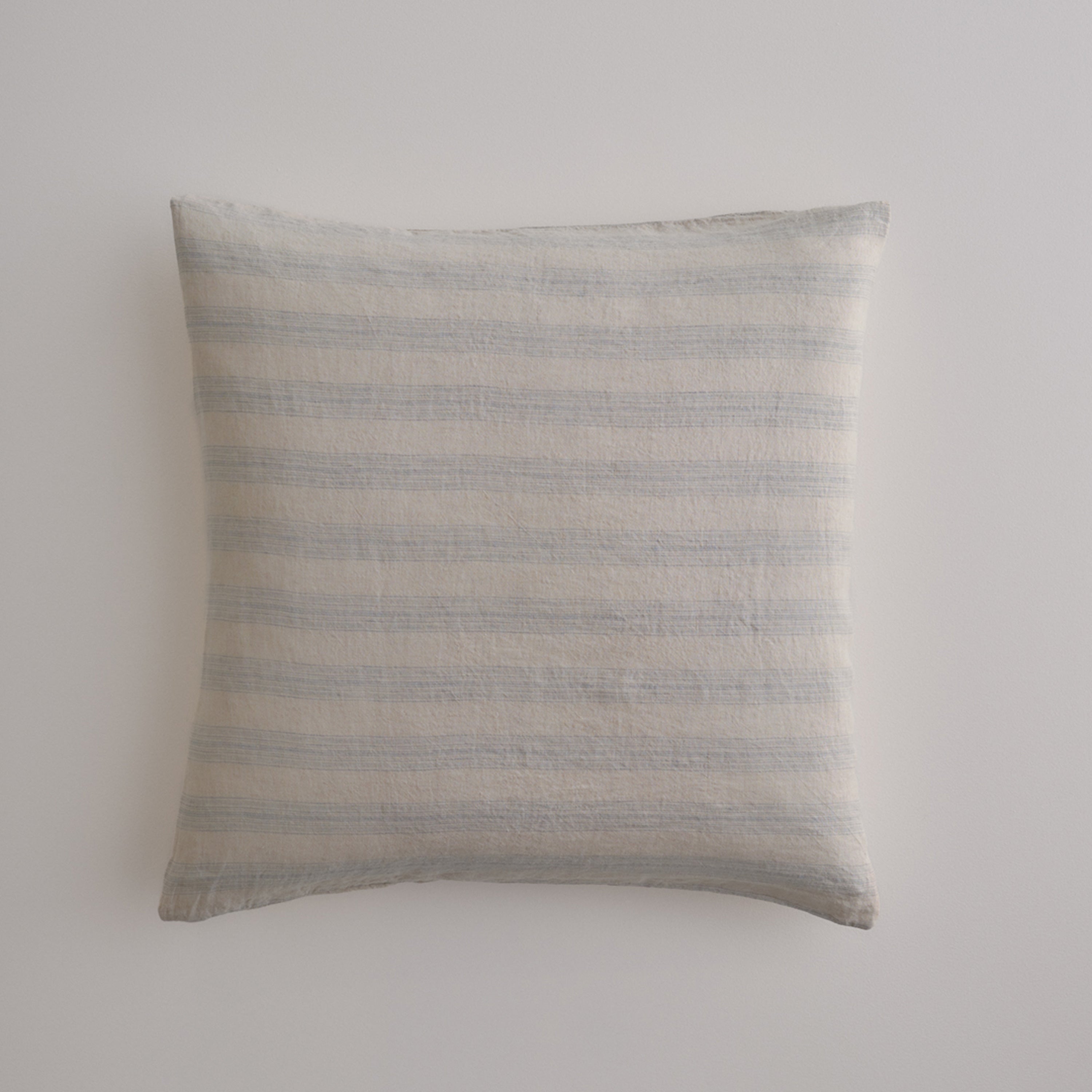 Basix Stripe European Linen Pillowcase - Roy/Sable