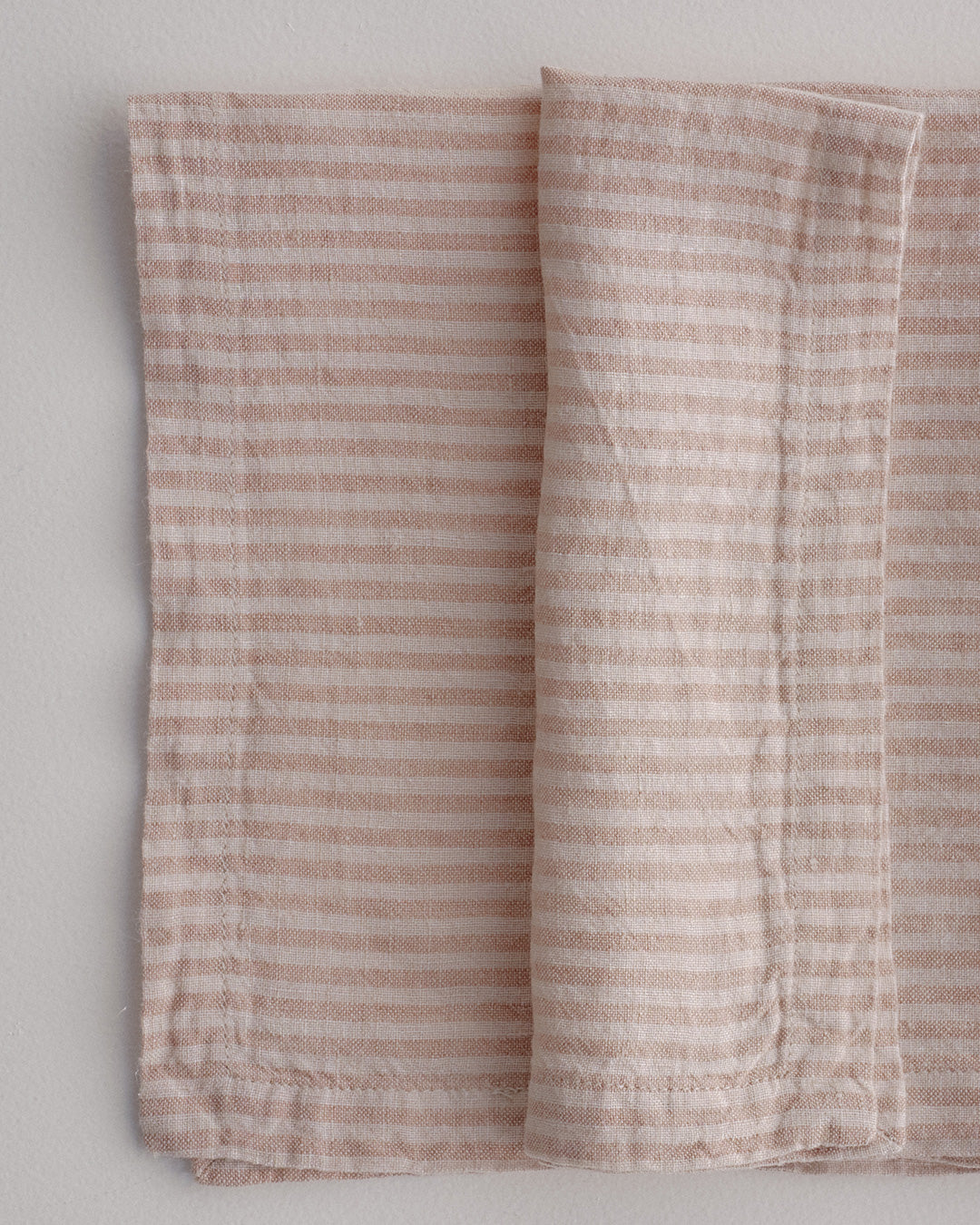 Basix Stripe Linen Napkin - Rosa/Floss