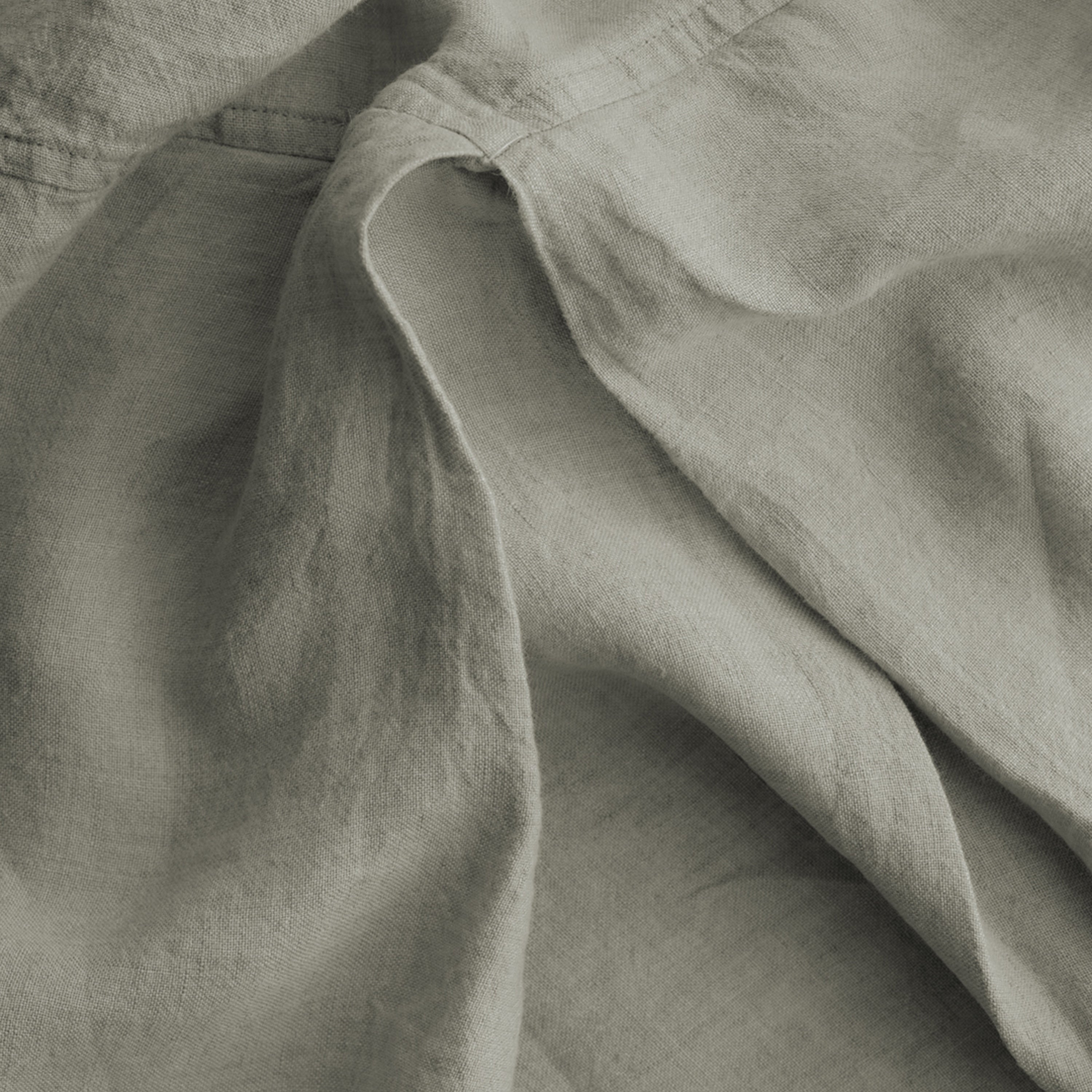 Basix Linen Bed Skirt/Valance - Argent