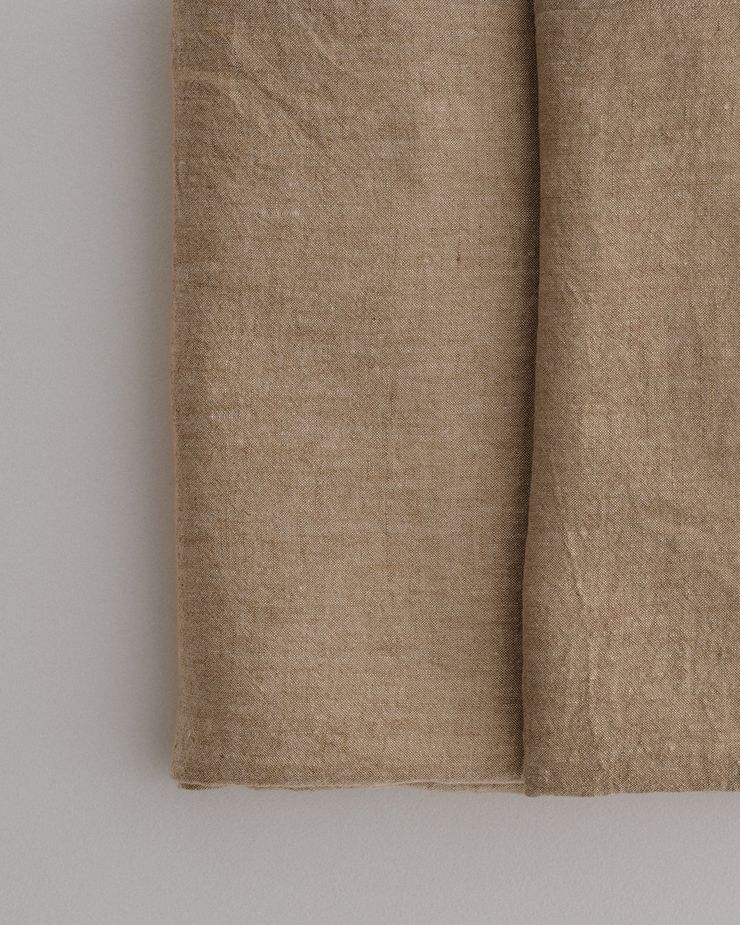 Basix Linen Bed Skirt/Valance - Brun