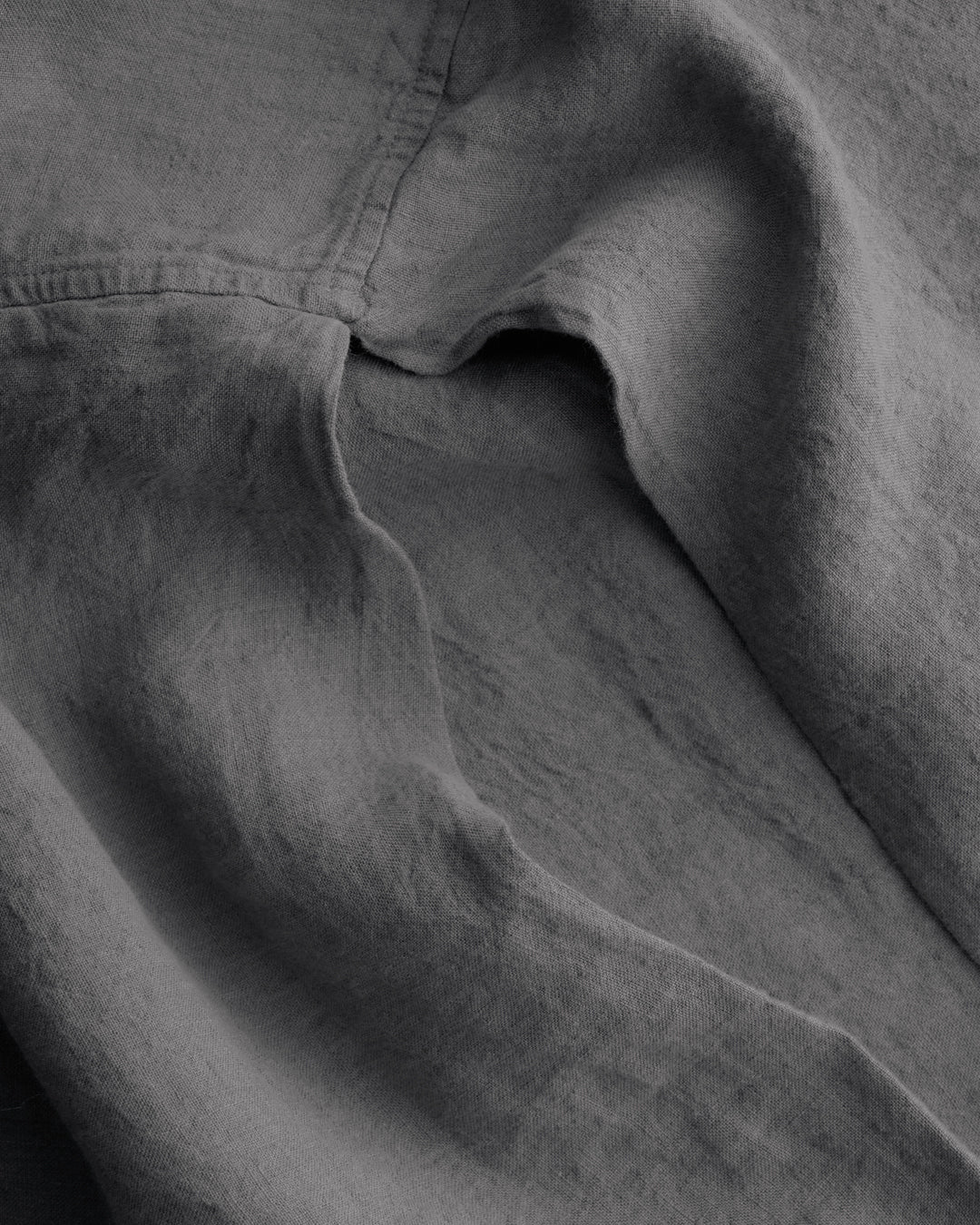 Linen Valance/Bed Skirt | Charcoal Grey