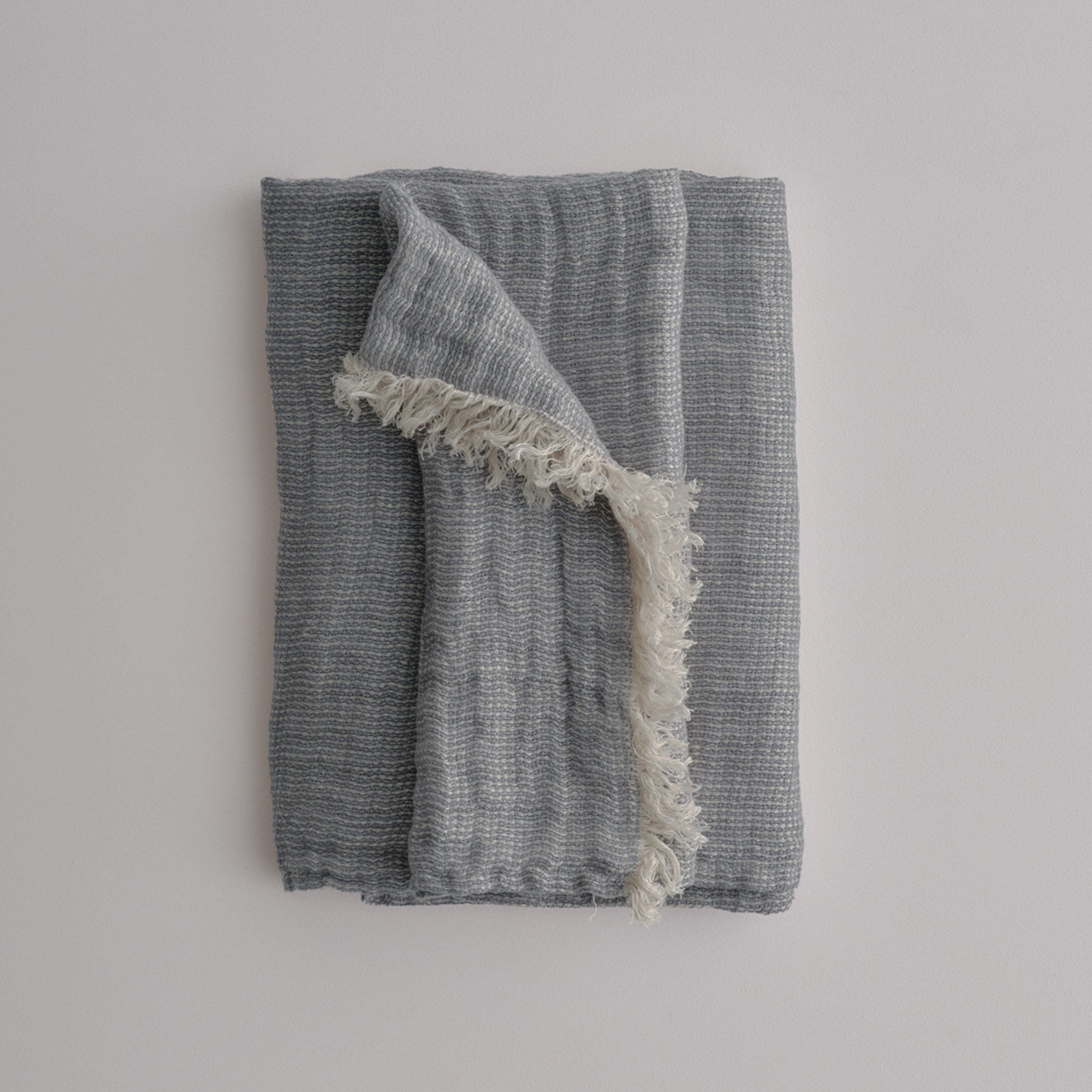 Crush Linen Throw Blanket - Fonda Melange