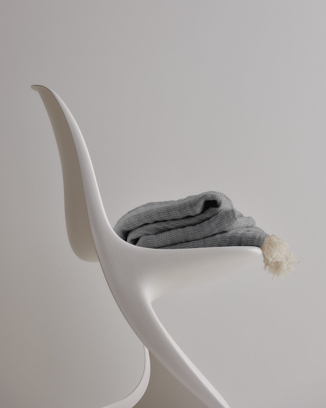 Linen Throw Blanket | Deep Sea Blue