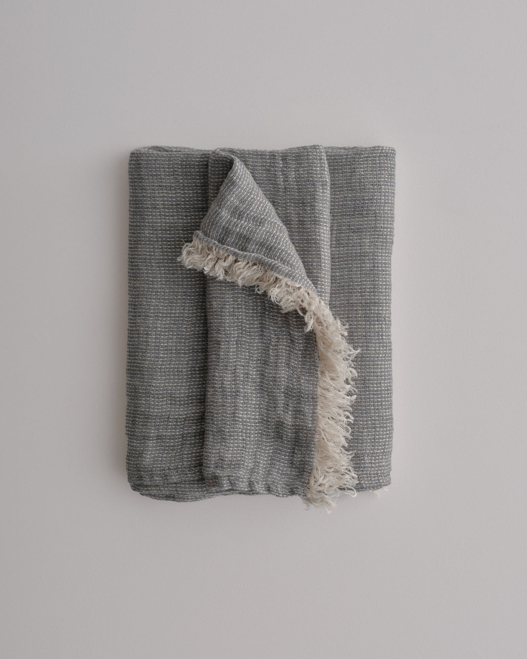 Linen Throw Blanket | Charcoal Grey