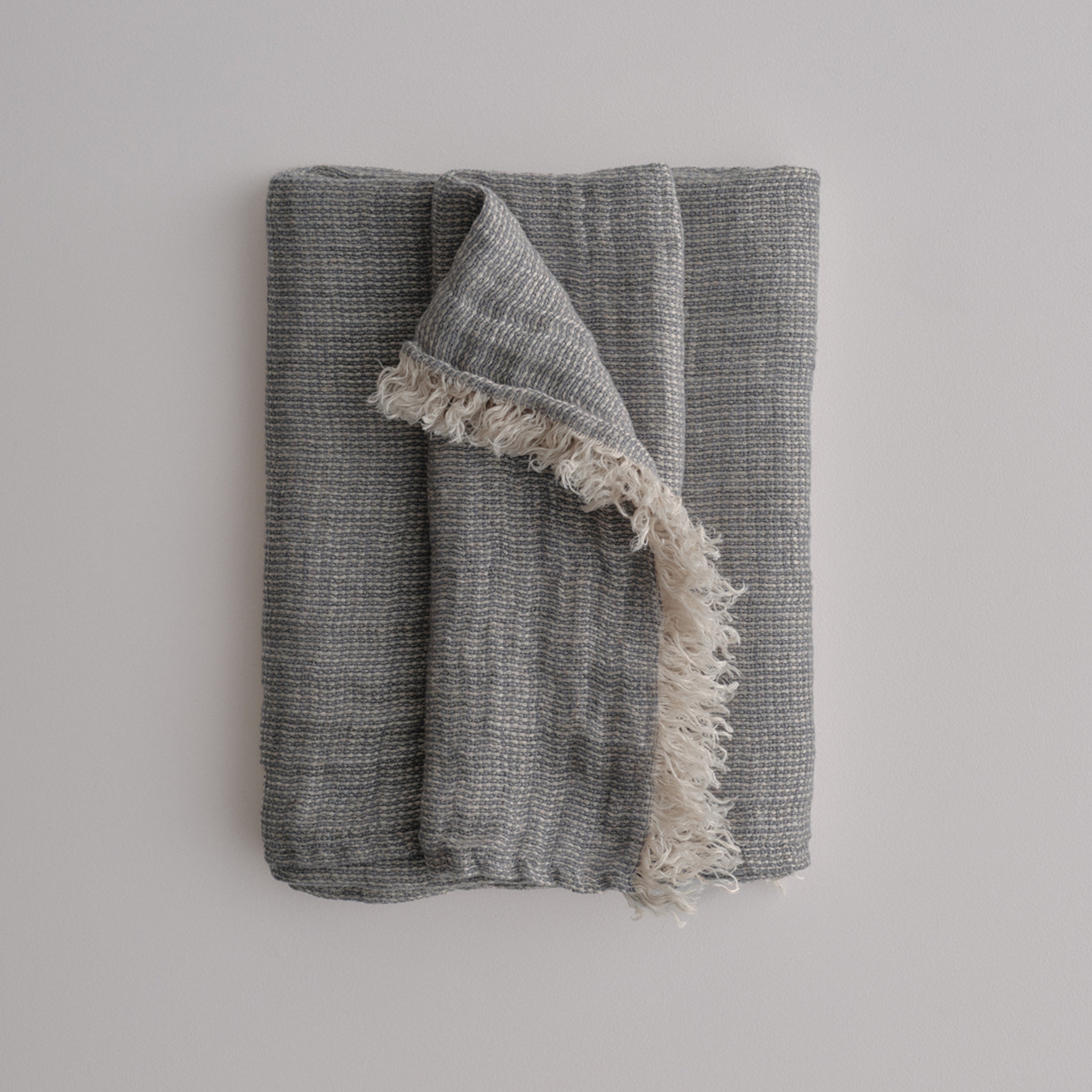 Crush Linen Throw Blanket - Tempest Melange