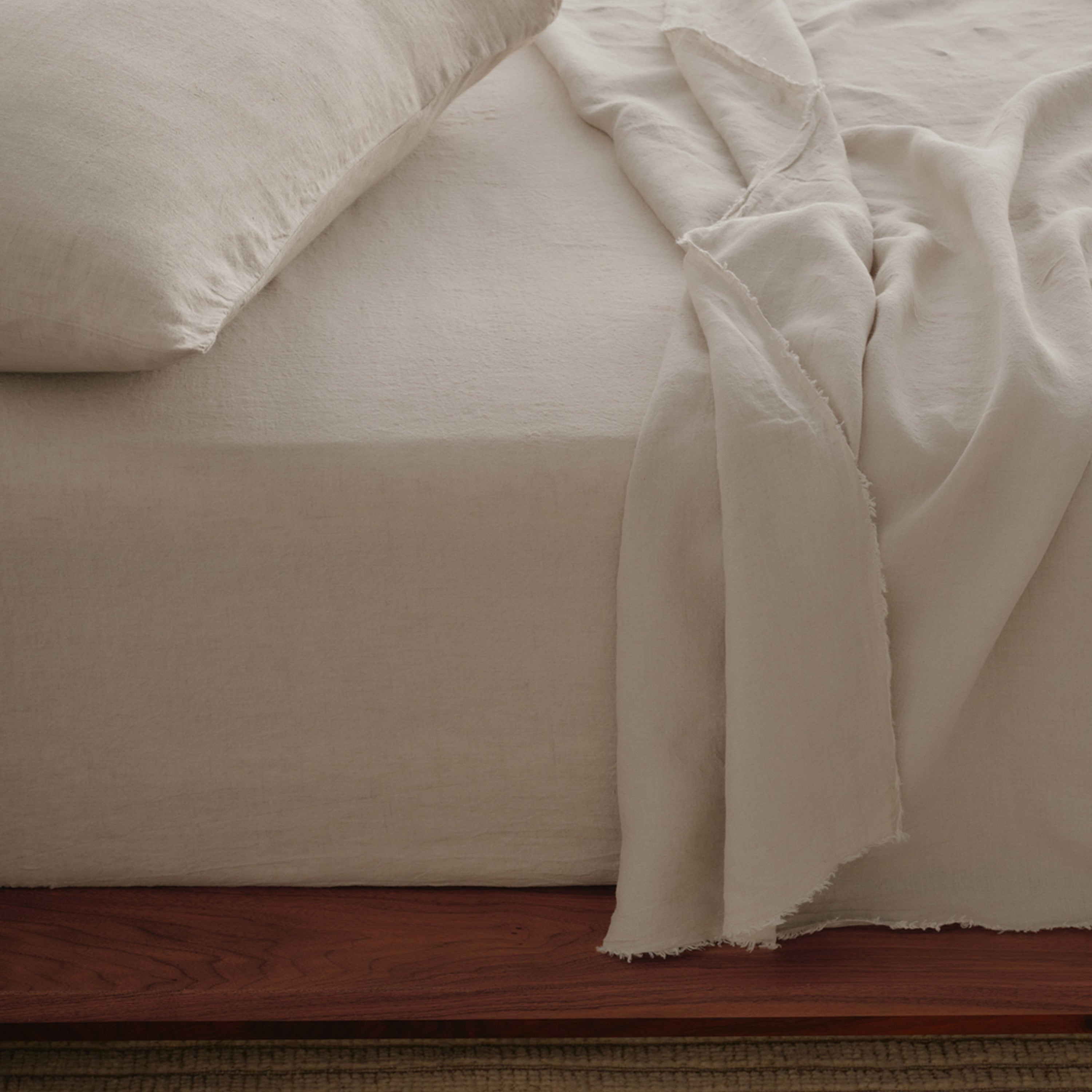Flocca Linen Flat Sheet - Sable