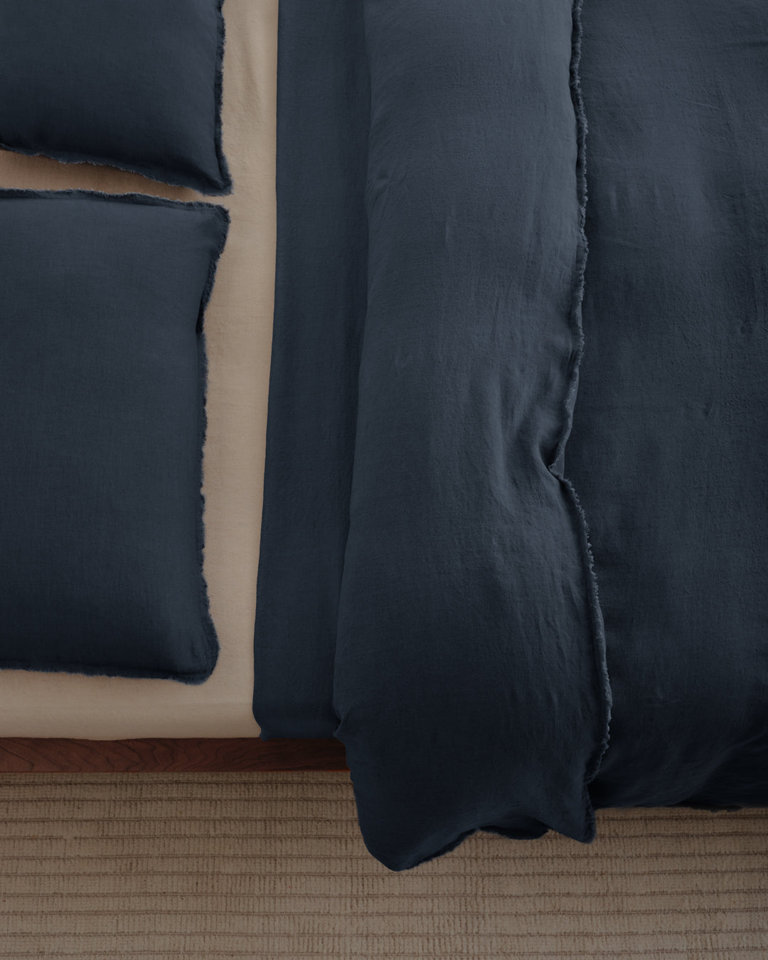 Linen Pillowcases | Navy Blue