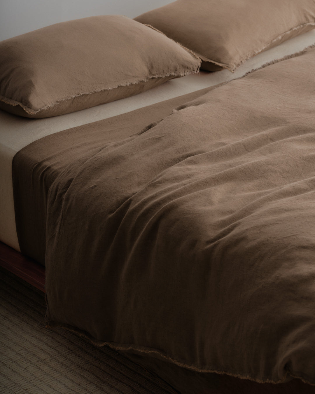 Linen Duvet Cover | Chocolate Brown