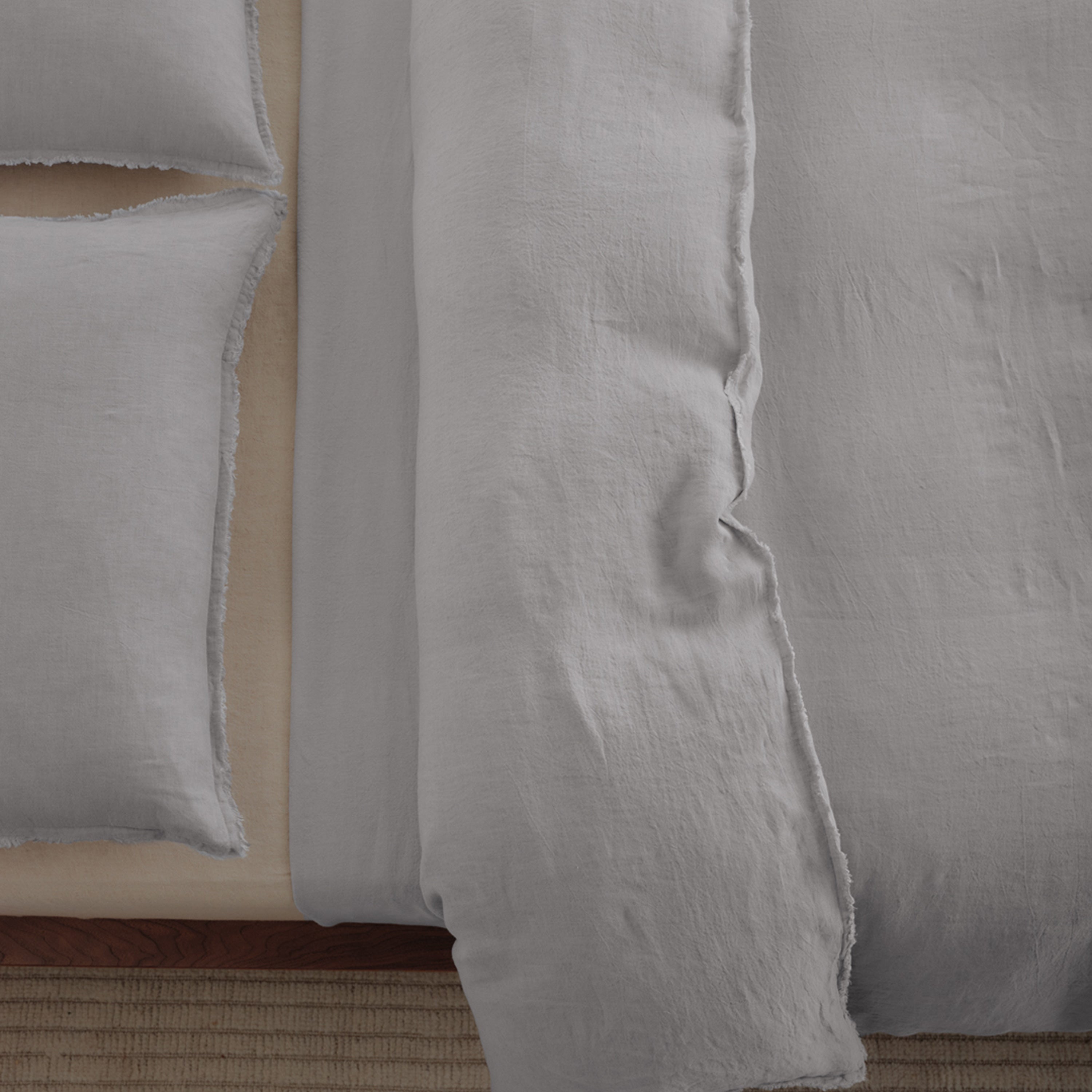 Flocca Linen Duvet Cover - Fog