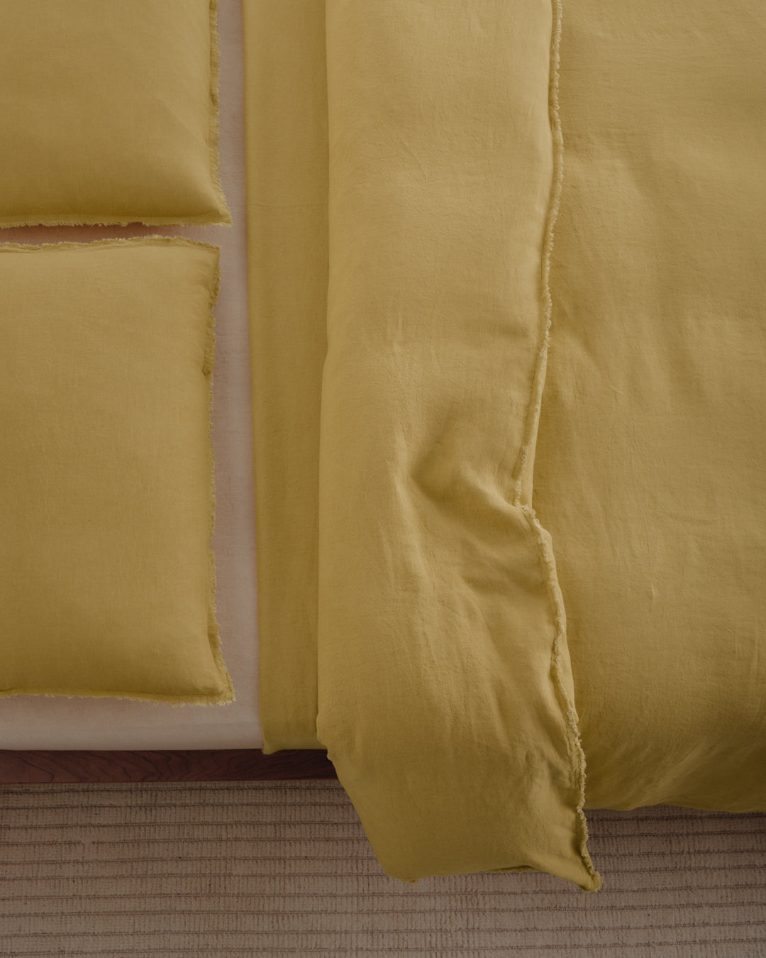 Flocca Linen Pillowcase | Muted Gold