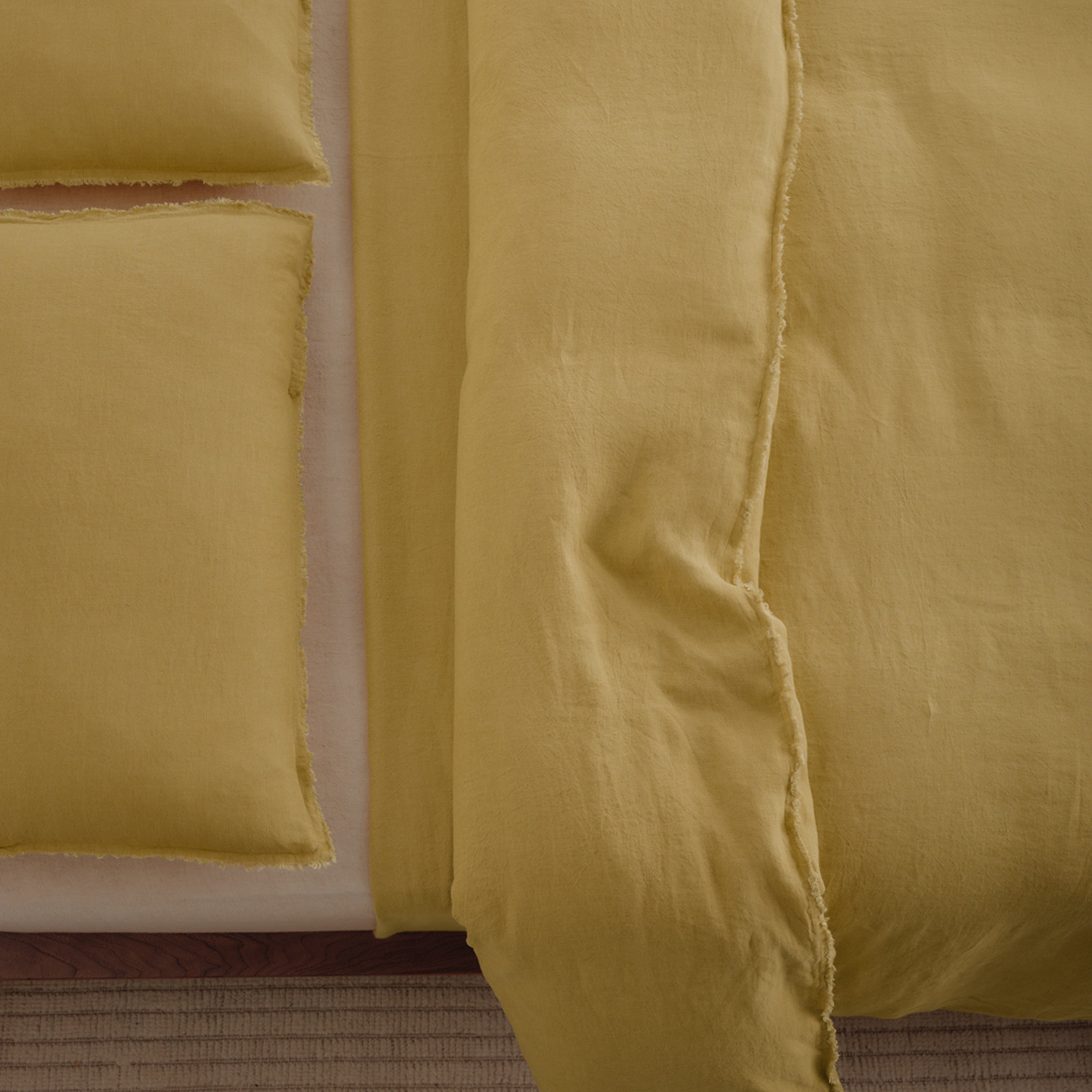 Flocca Linen Duvet Cover - Maiz