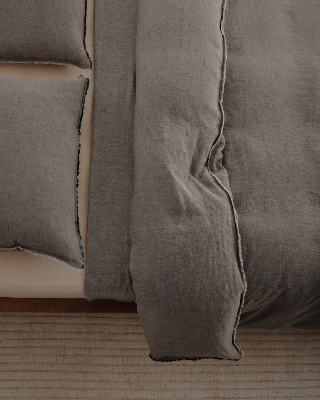 Linen Duvet Cover | Muted Black