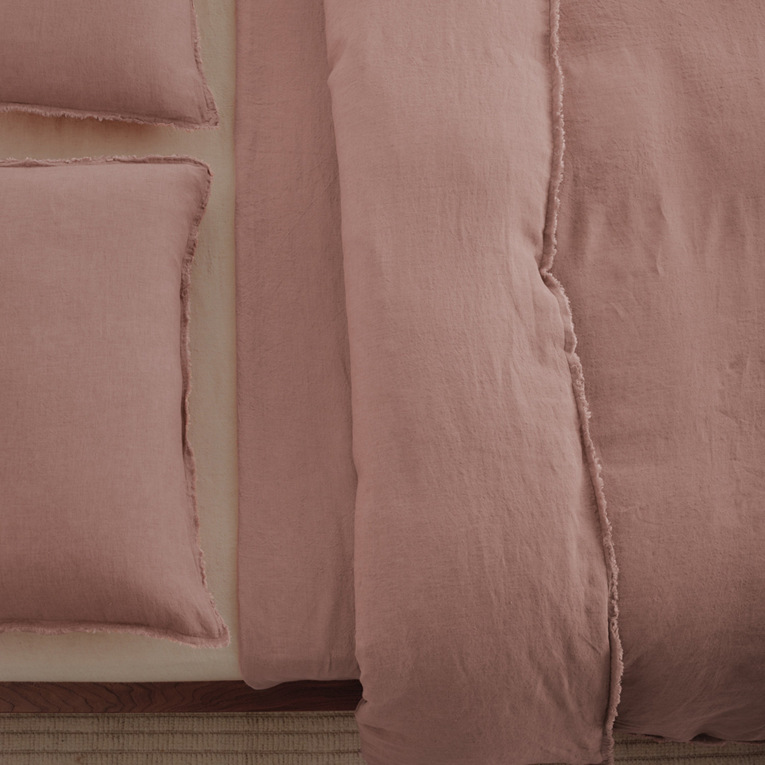 Flocca Linen Duvet Cover - Rosa