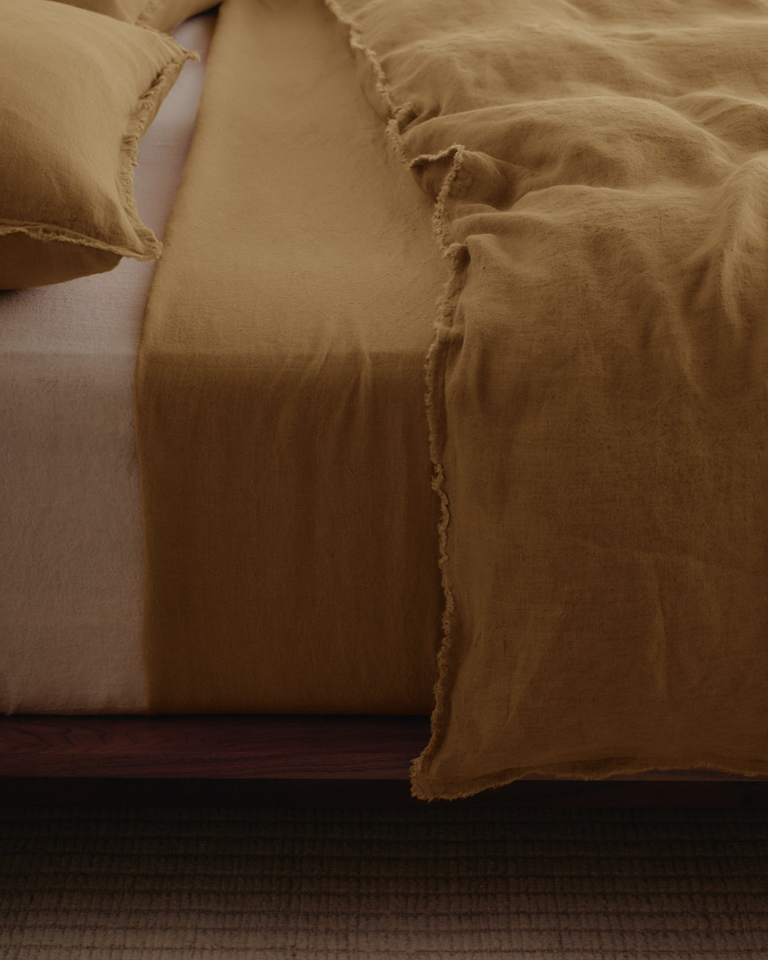 Linen Duvet Cover | Rust Tone