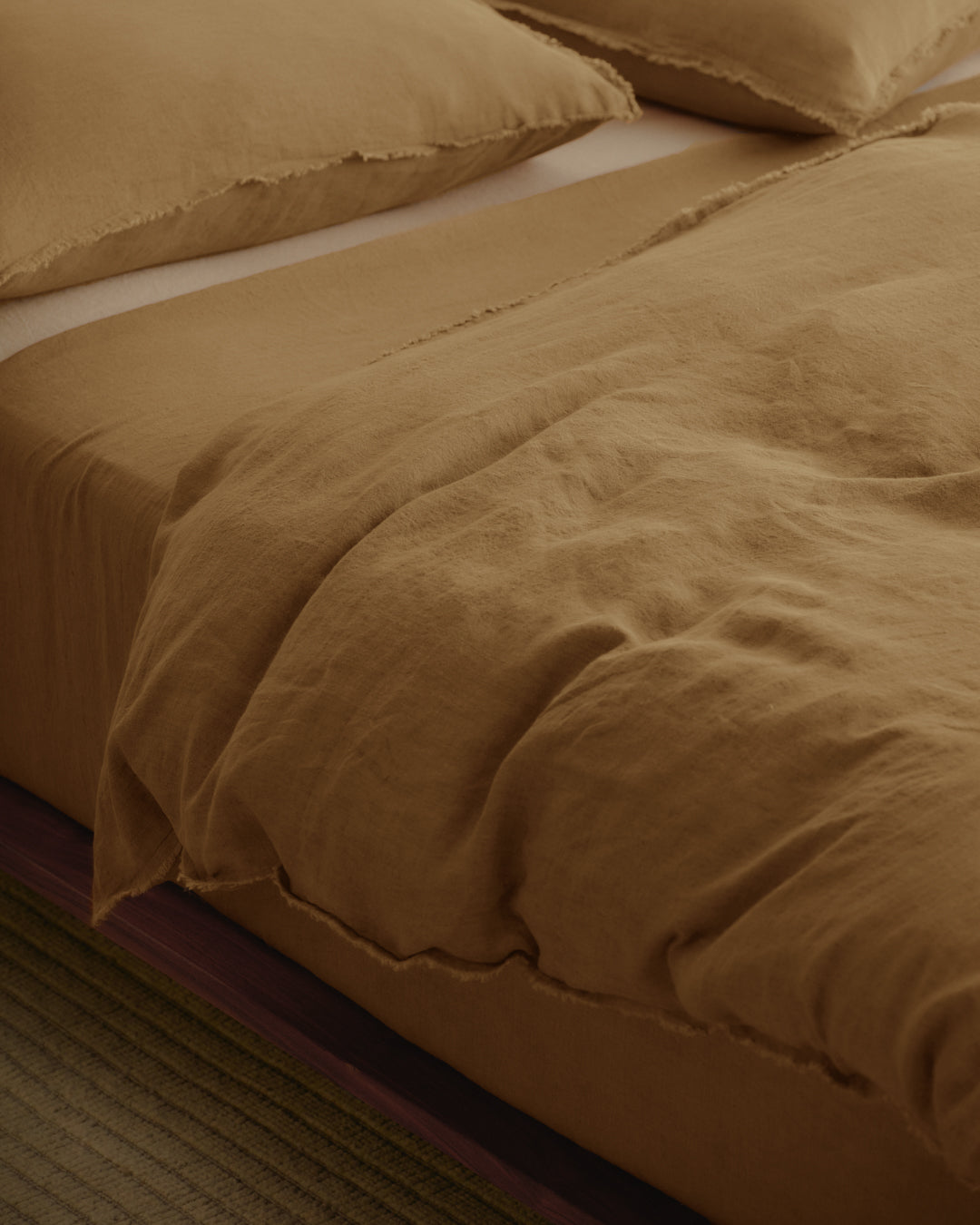 Linen Duvet Cover | Rust Tone