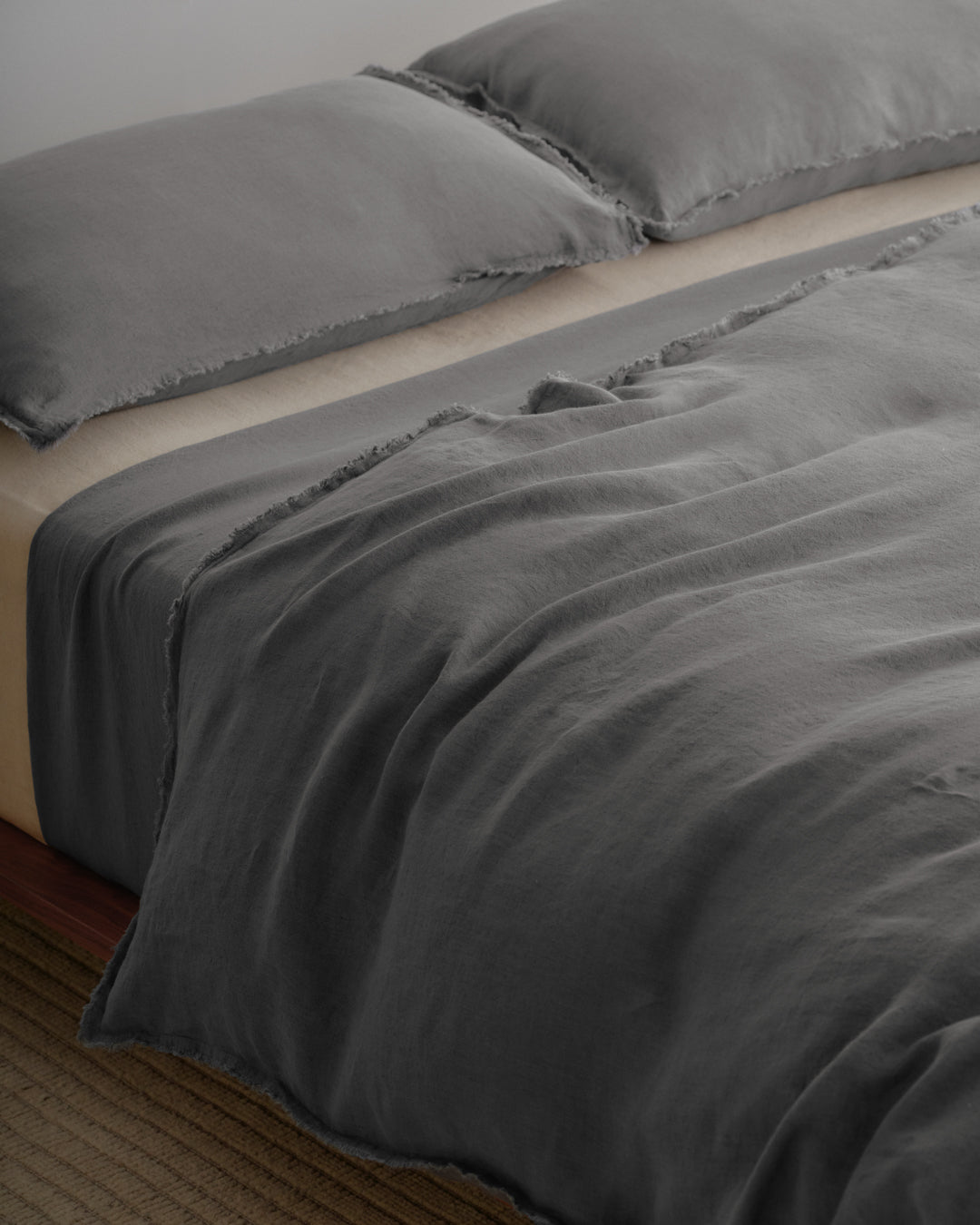 Linen Duvet Cover | Charcoal Grey