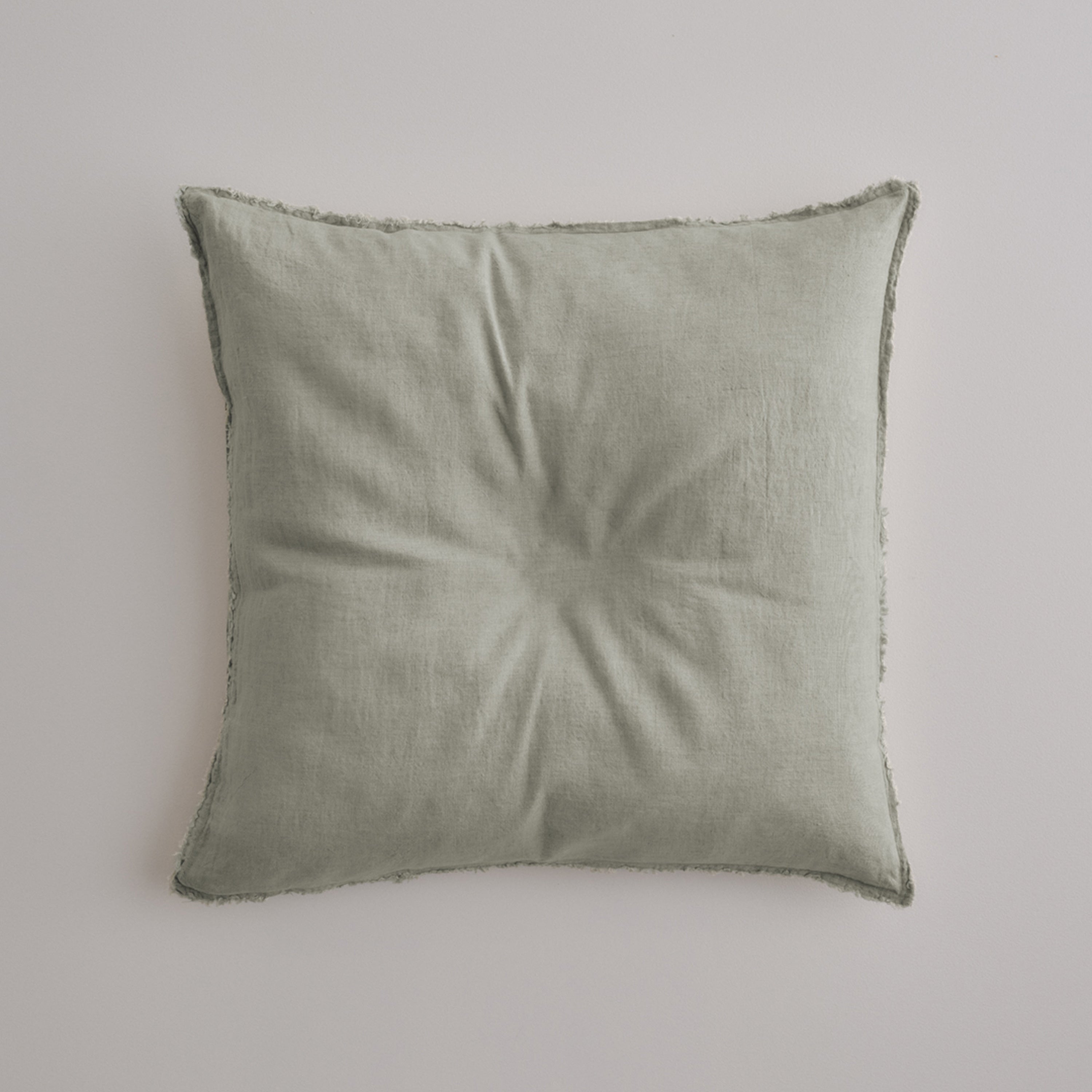 Flocca Linen Euro Pillowcase - Argent